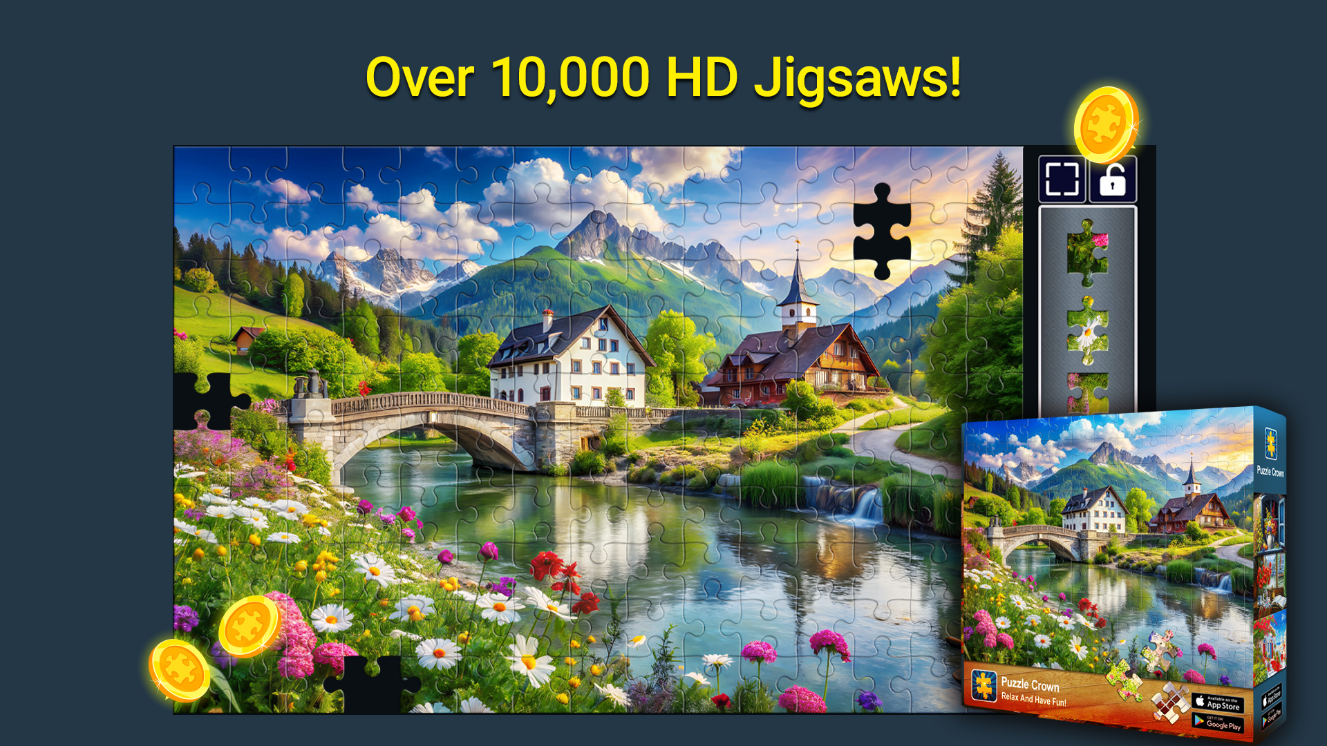 اسکرین شات 2 بازی Jigsaw Puzzles Crown: HD Games