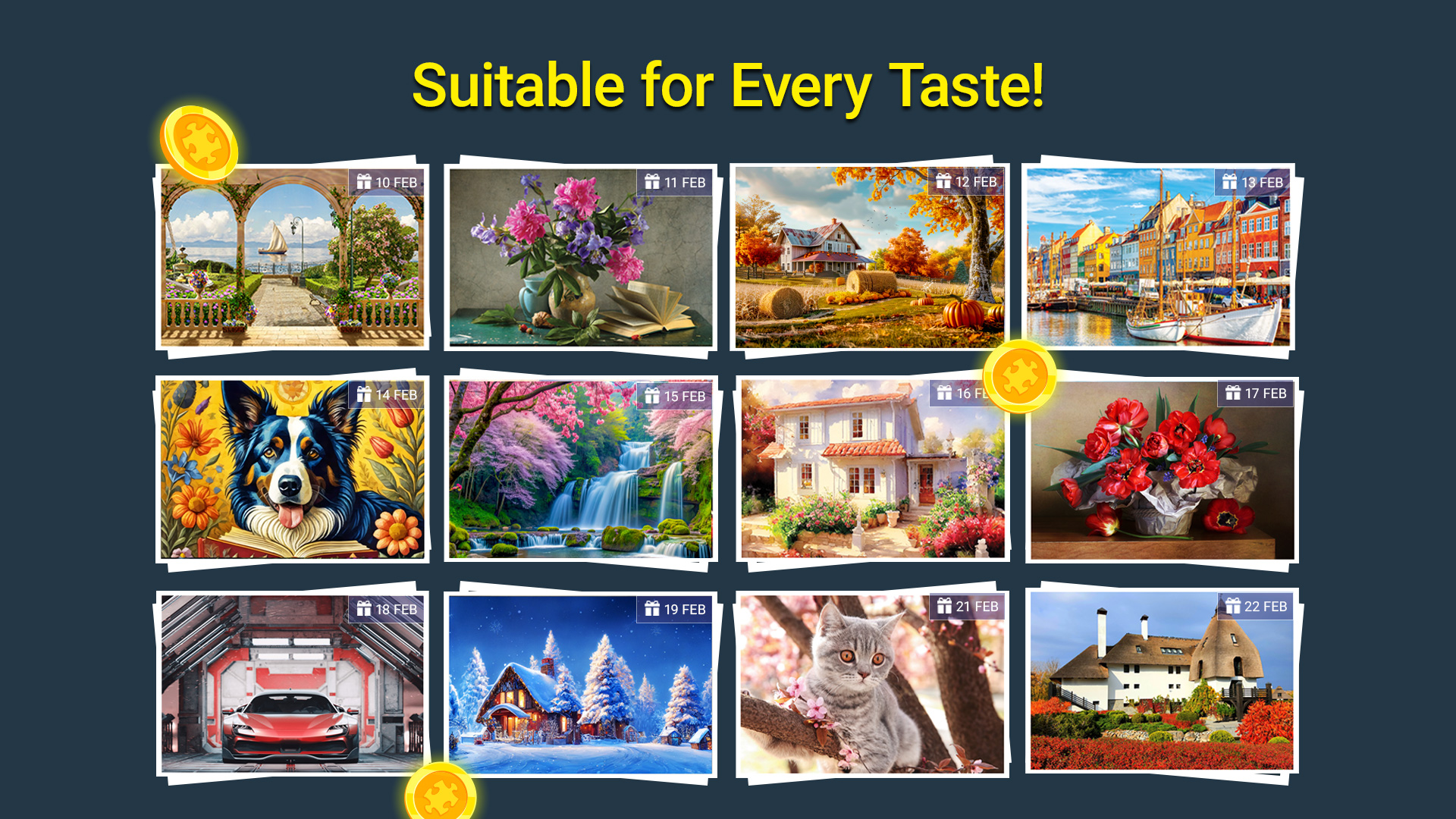 اسکرین شات 4 بازی Jigsaw Puzzles Crown: HD Games