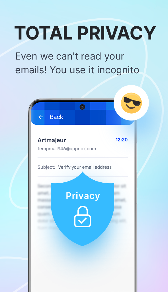 اسکرین شات 4 برنامه Temp Mail