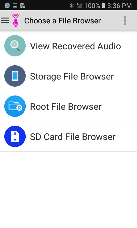 اسکرین شات 6 برنامه Audio Recovery