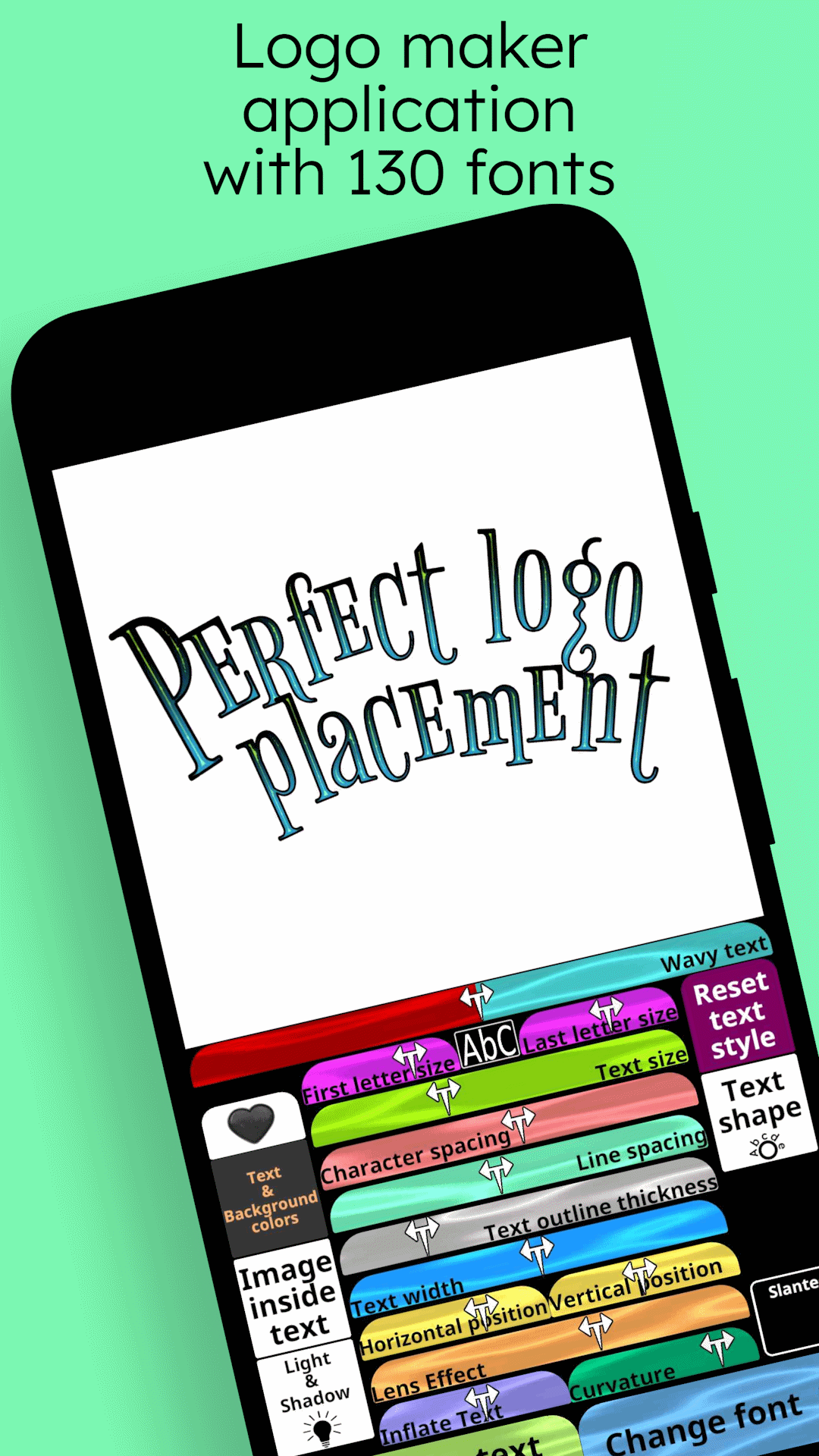 اسکرین شات 1 برنامه Fonts - Lettering Font Design