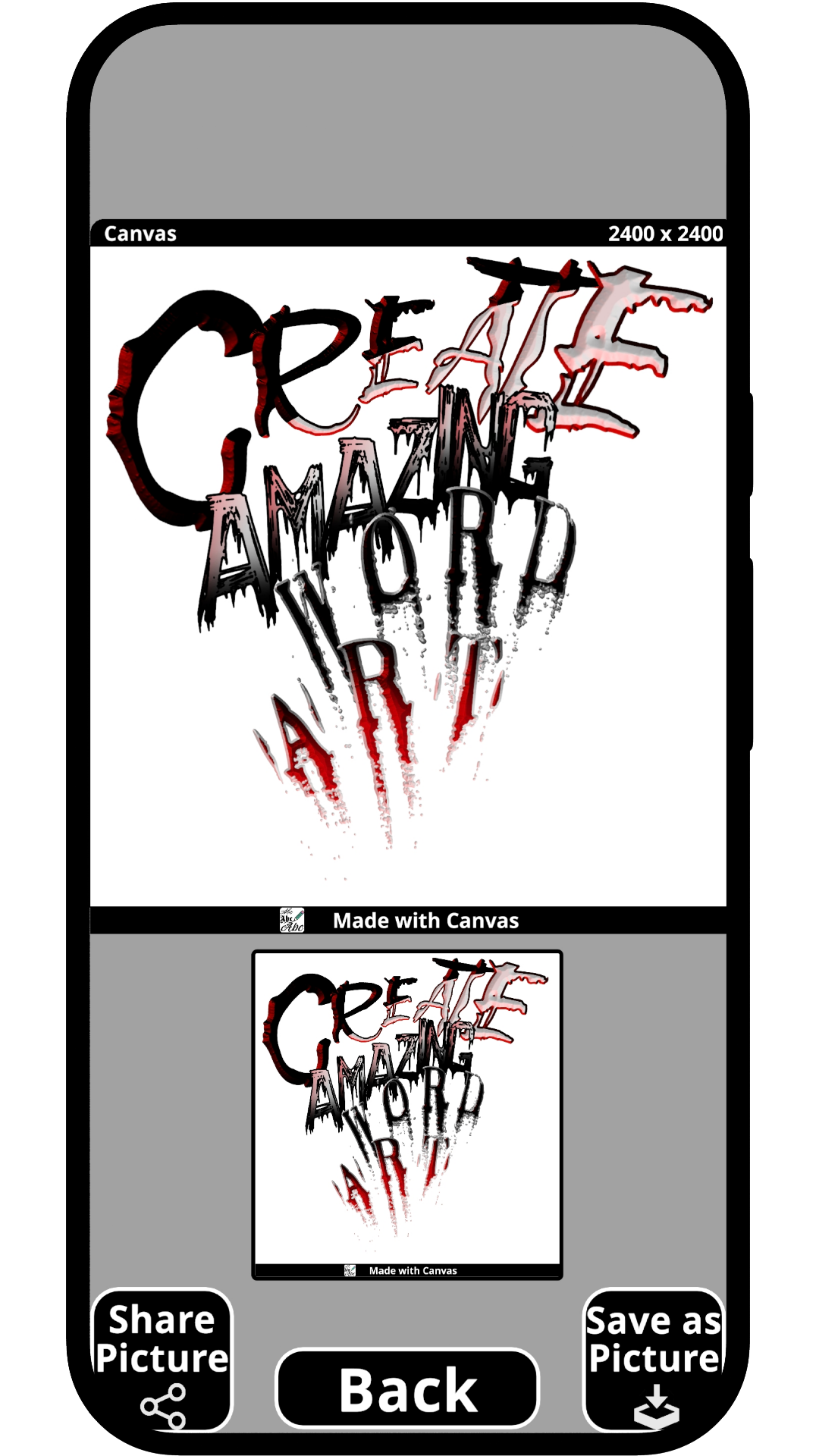 اسکرین شات 5 برنامه Canvas: Font lettering design