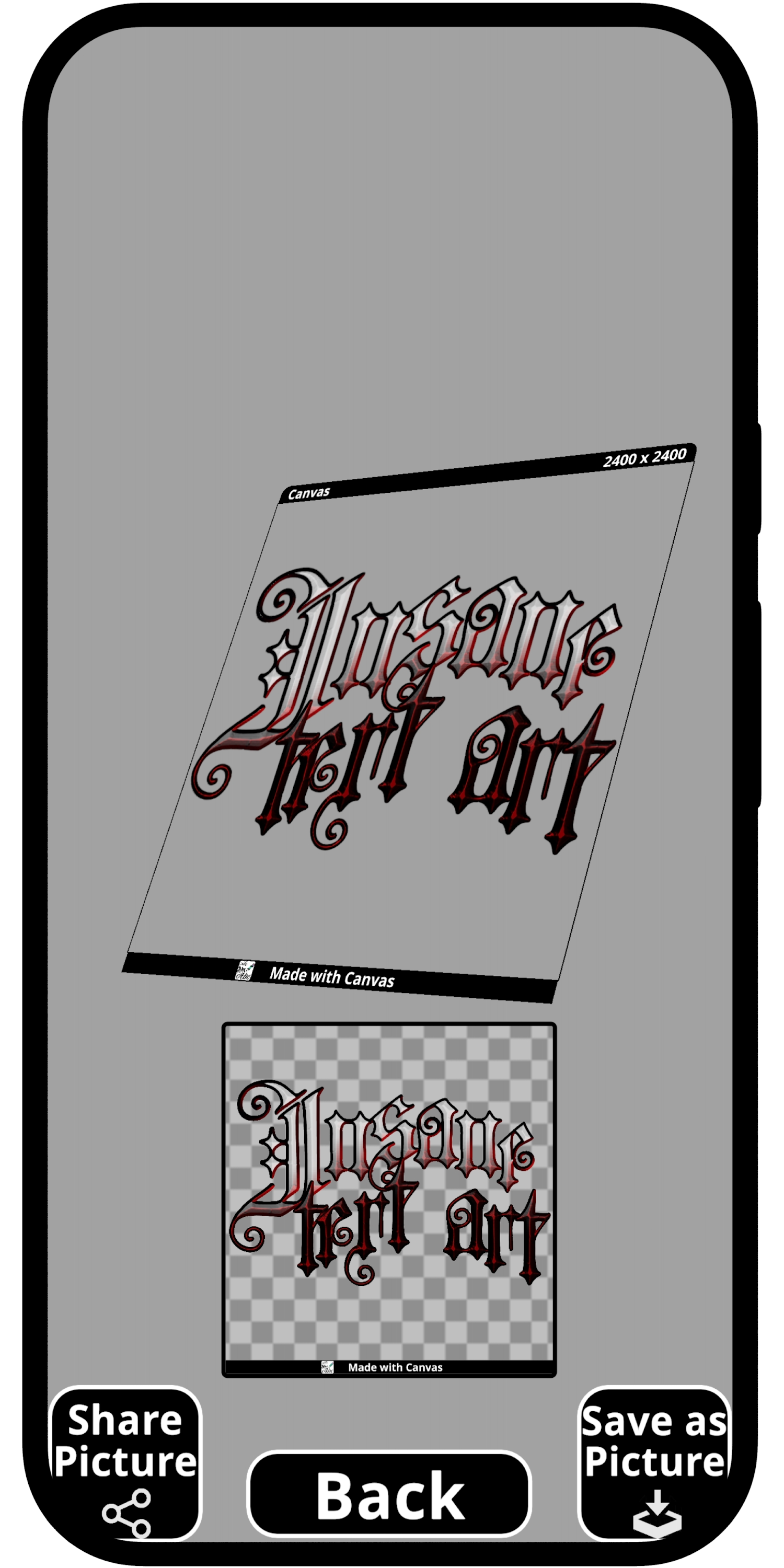 اسکرین شات 5 برنامه Canvas: Font lettering design