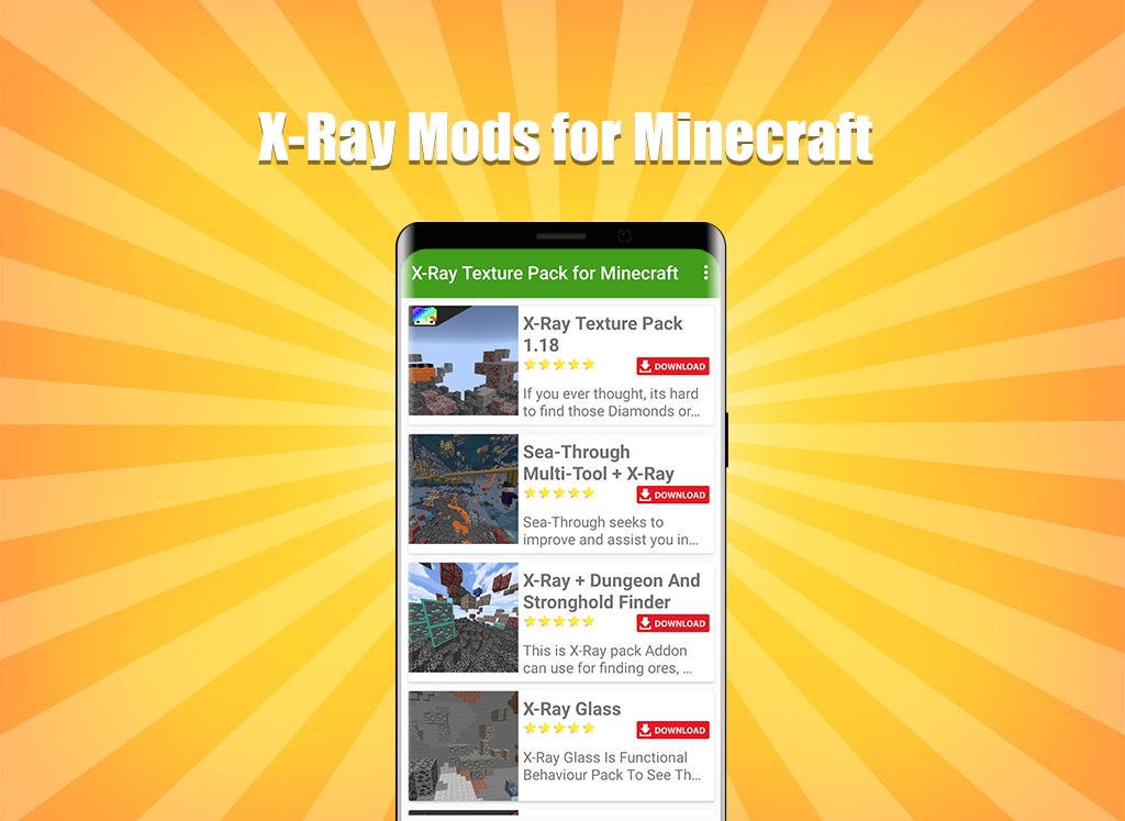 اسکرین شات 1 برنامه X-Ray Mod for Minecraft