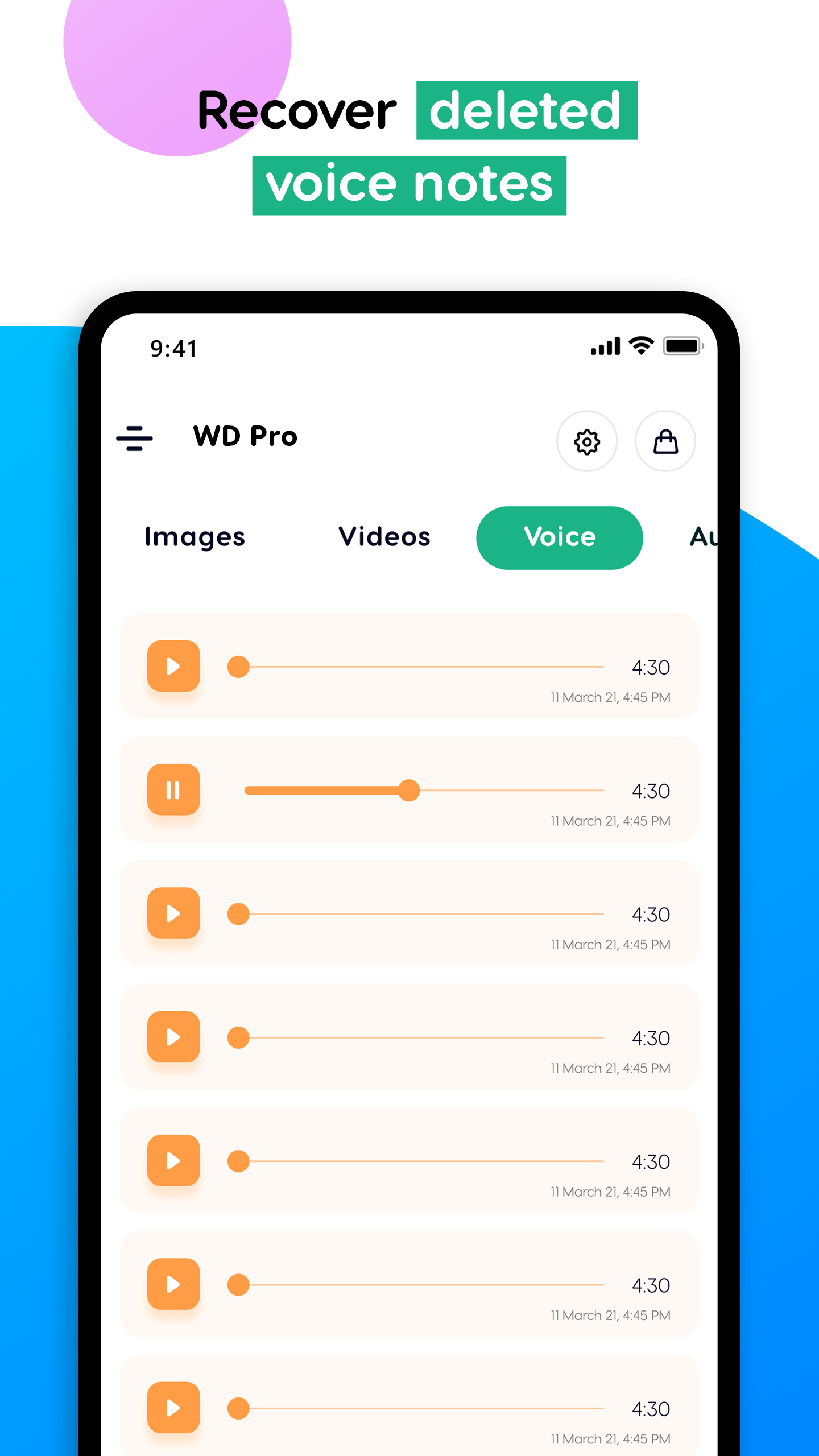 اسکرین شات 6 برنامه WD PRO: Recover Messages