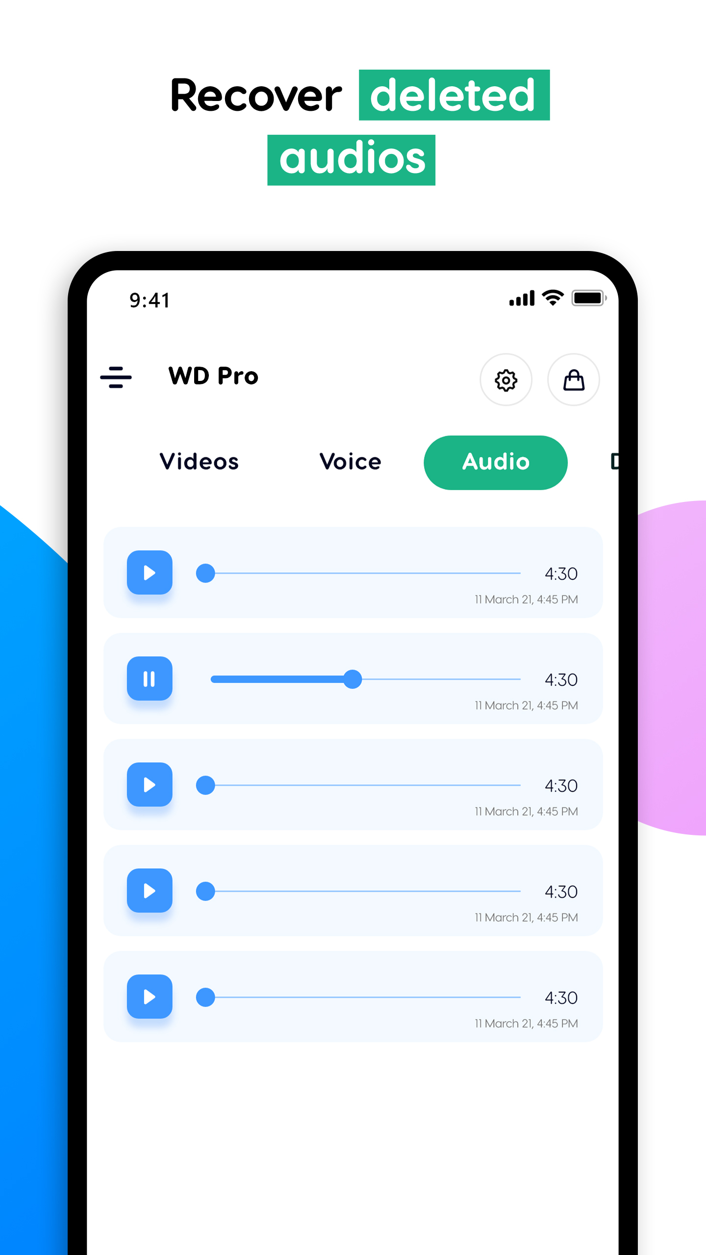 اسکرین شات 7 برنامه WD PRO: Recover Messages