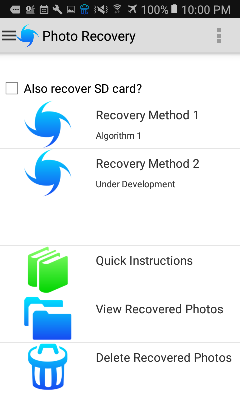 اسکرین شات 2 برنامه Restore Data Recover Files