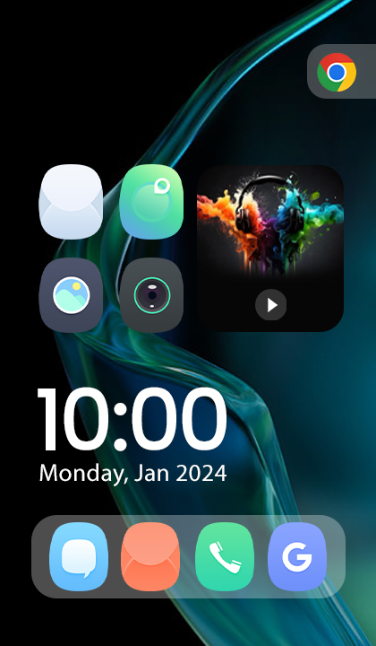اسکرین شات 4 برنامه Theme for Huawei P30pro