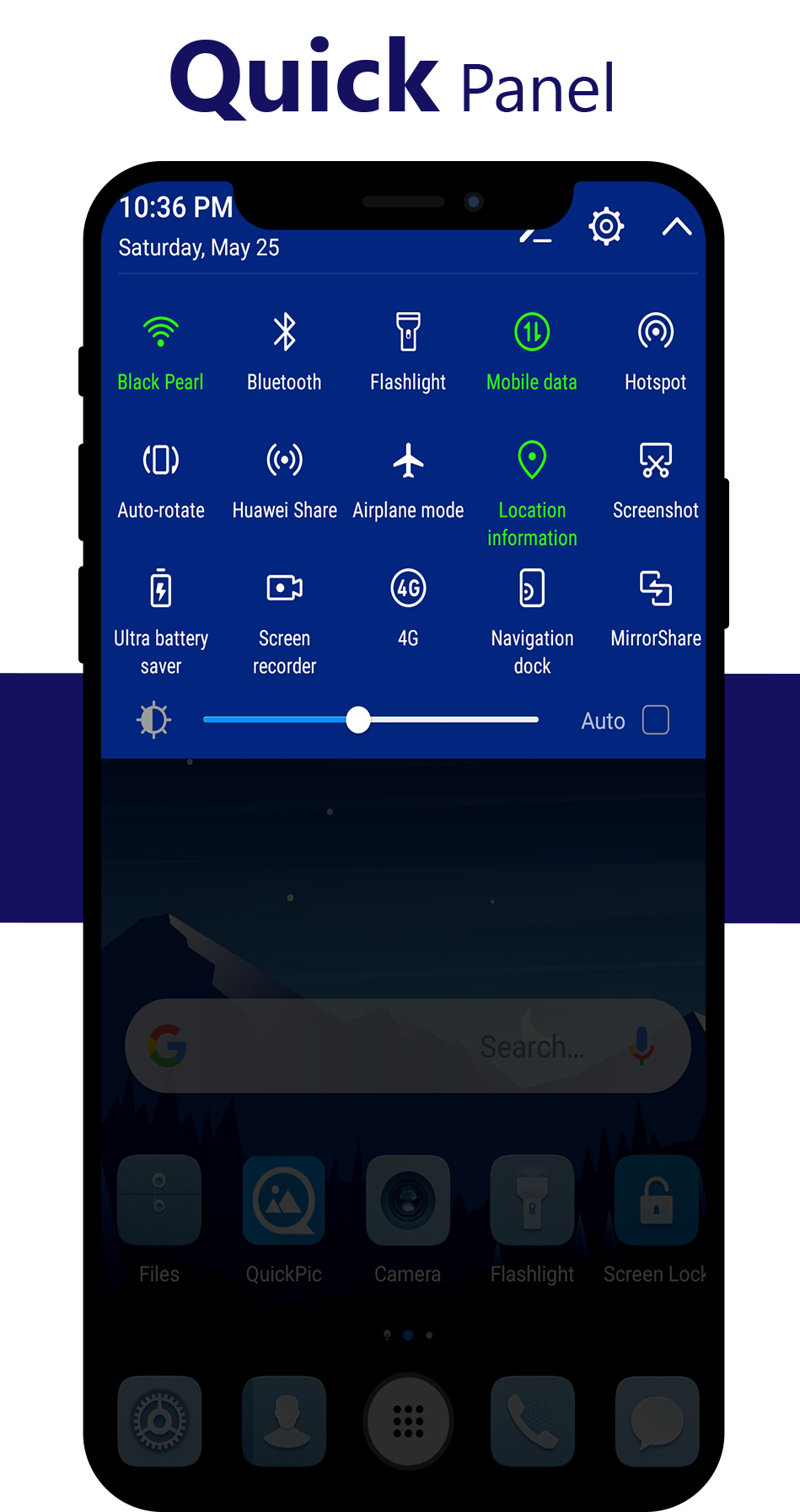 اسکرین شات 8 برنامه Blue Theme for Huawei Emui