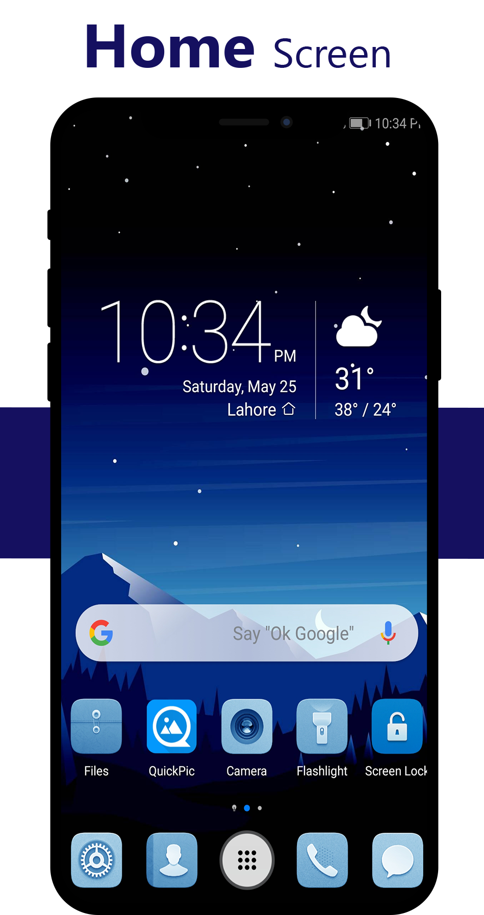 اسکرین شات 2 برنامه Blue Theme for Huawei Emui