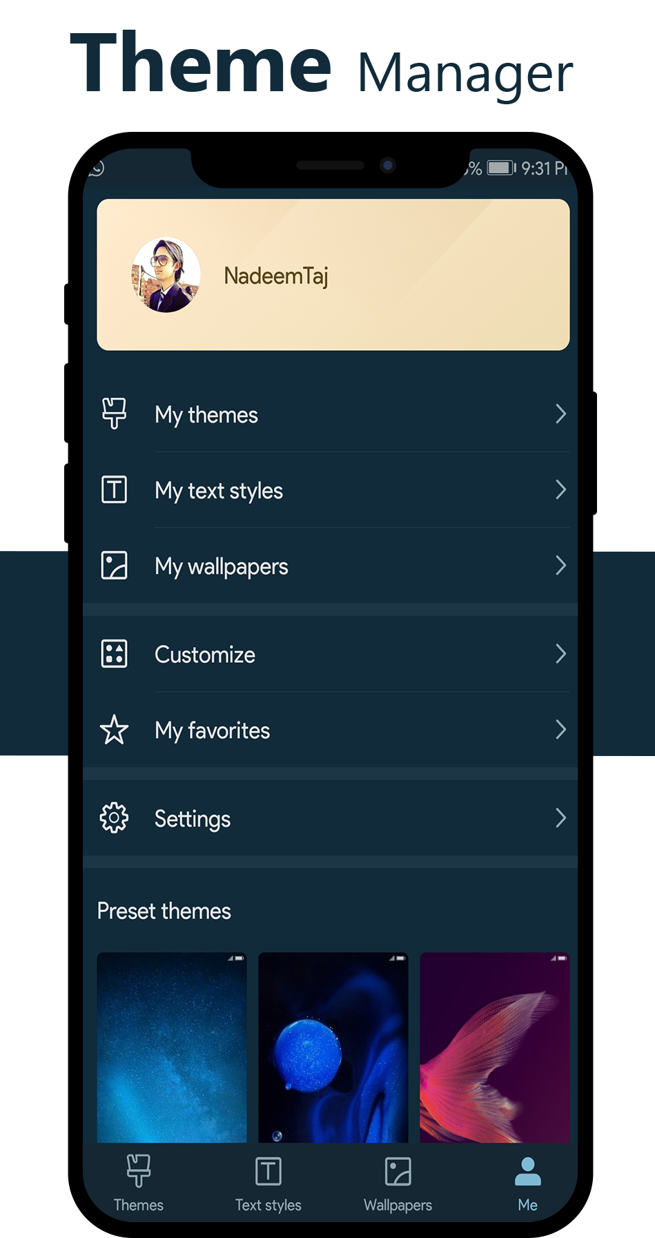اسکرین شات 8 برنامه Dark Emui-9.1 Theme for Huawei