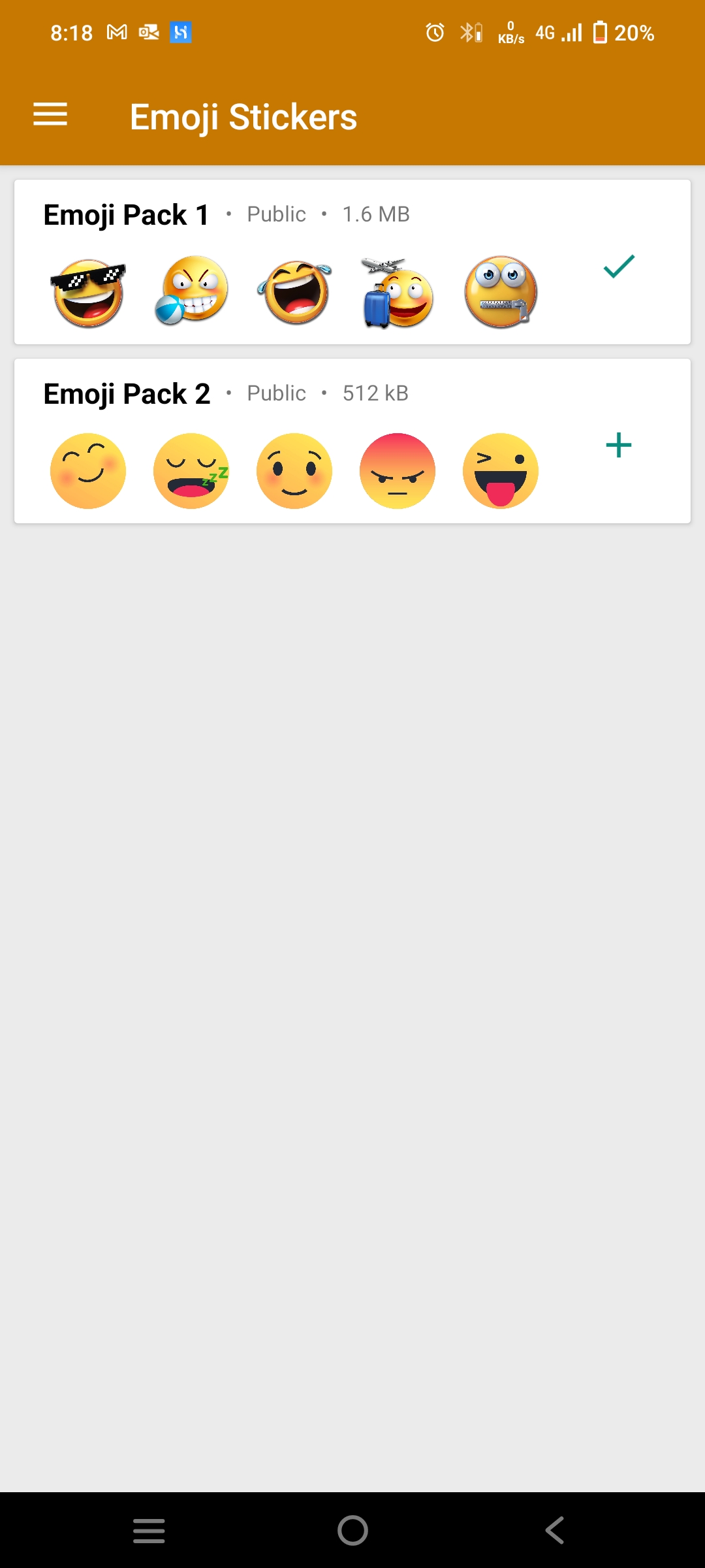 اسکرین شات 1 برنامه Smile Emoji Stickers Pack 1