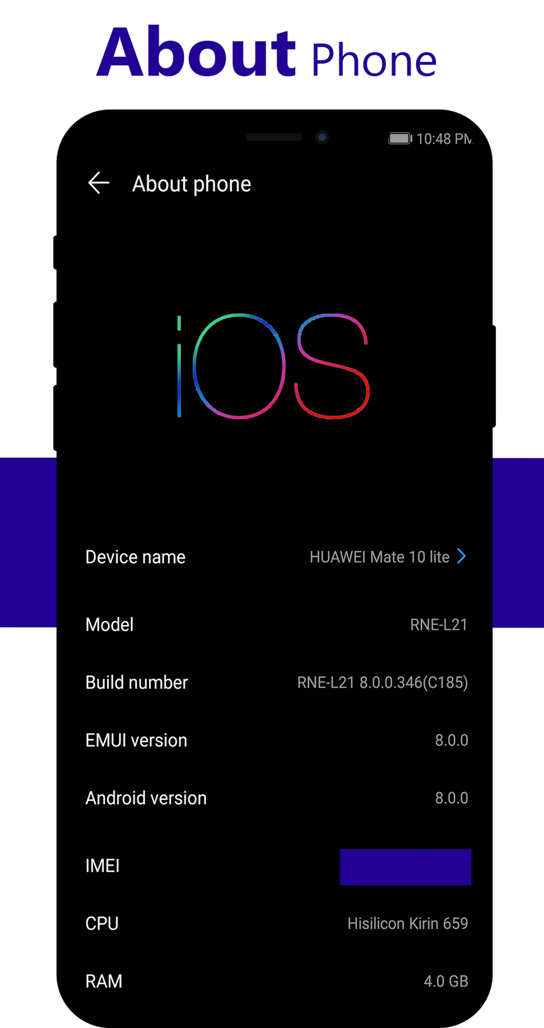 اسکرین شات 4 برنامه OS 26 Dark Theme for Huawei