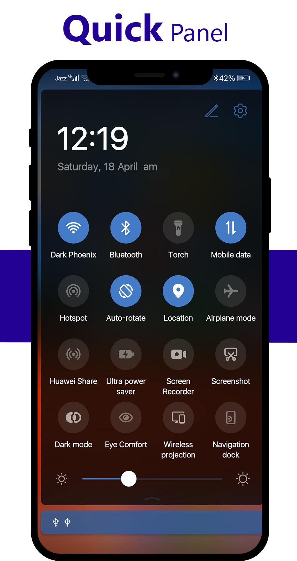 اسکرین شات 8 برنامه OS 18 Dark Theme for Huawei