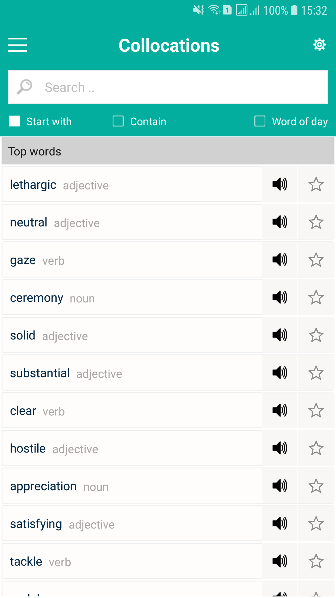 اسکرین شات 5 برنامه Collocations Thesaurus Offline