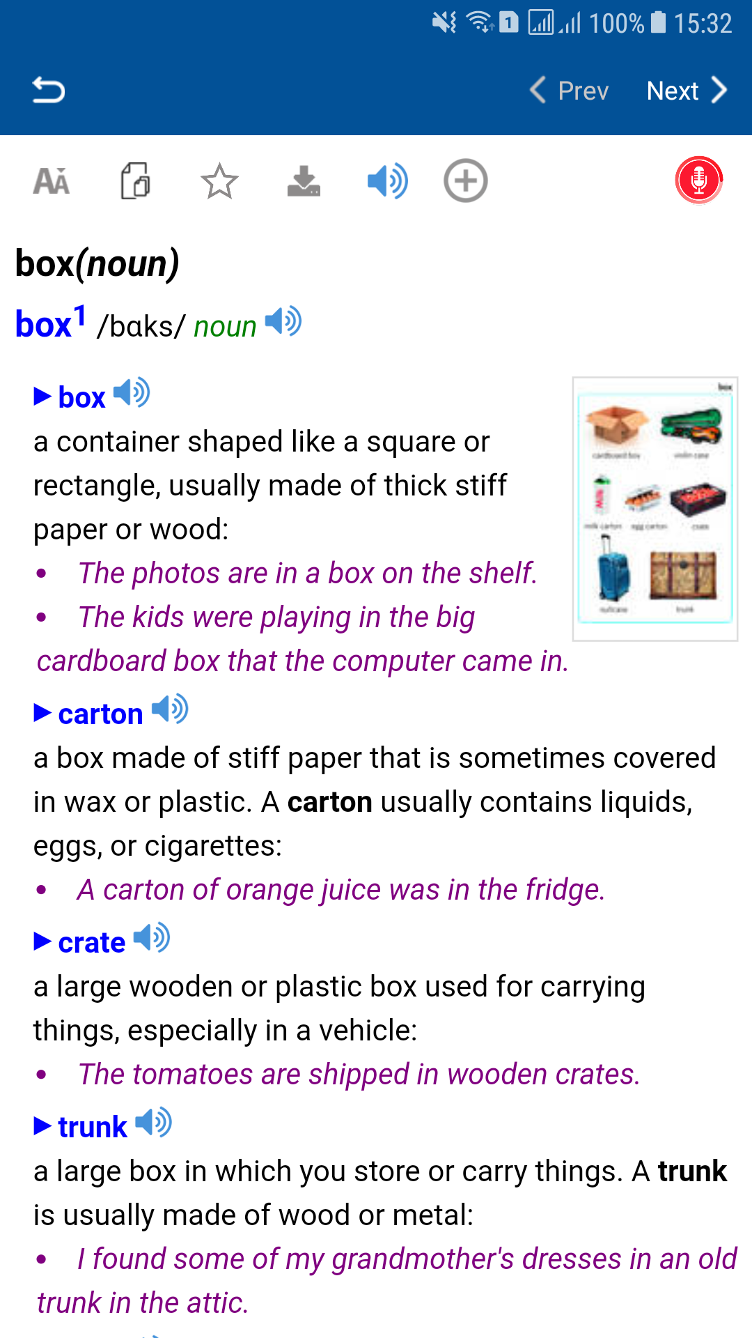 اسکرین شات 2 برنامه Collocations Thesaurus Offline