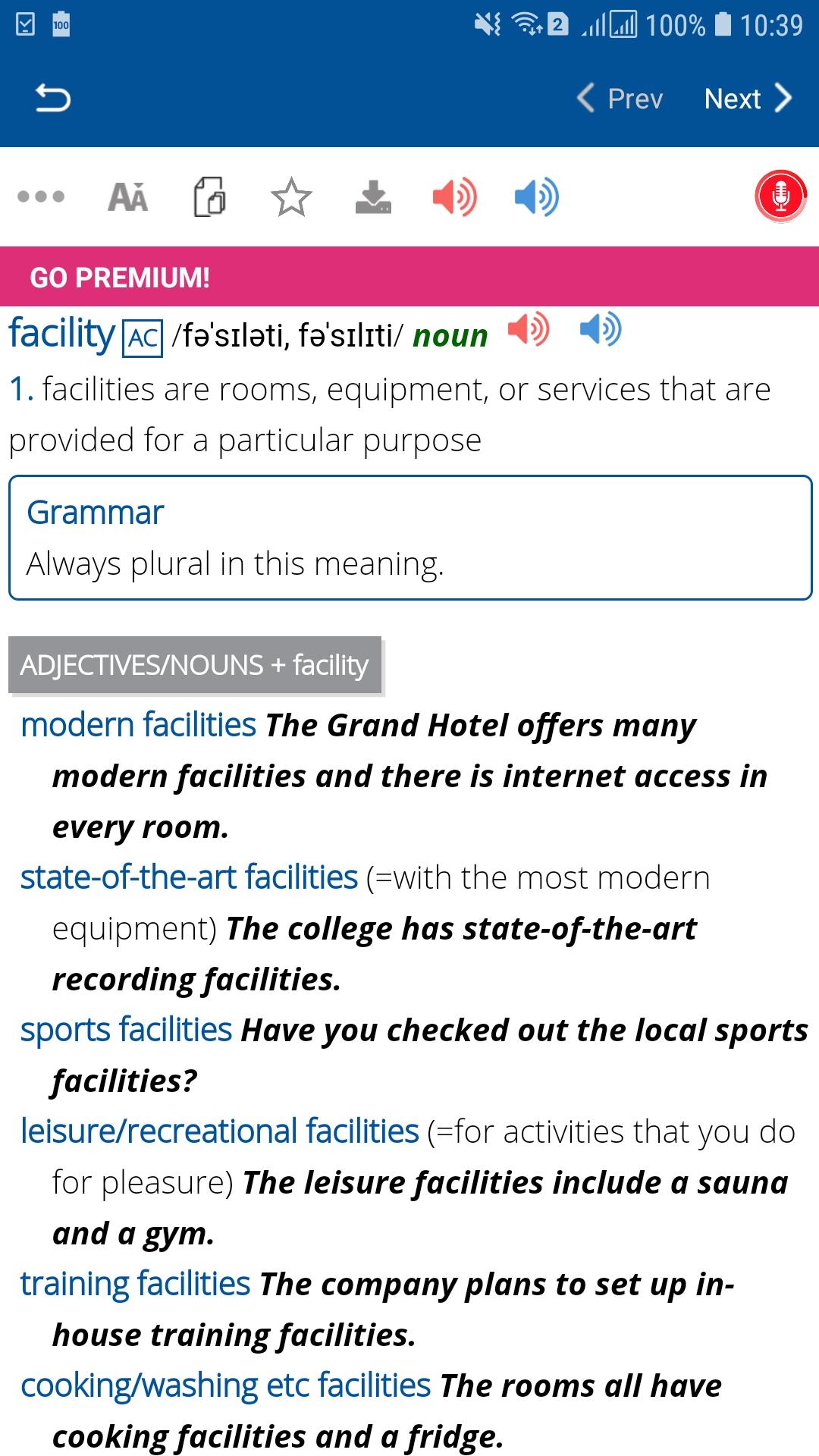 اسکرین شات 3 برنامه IELTS Collocations