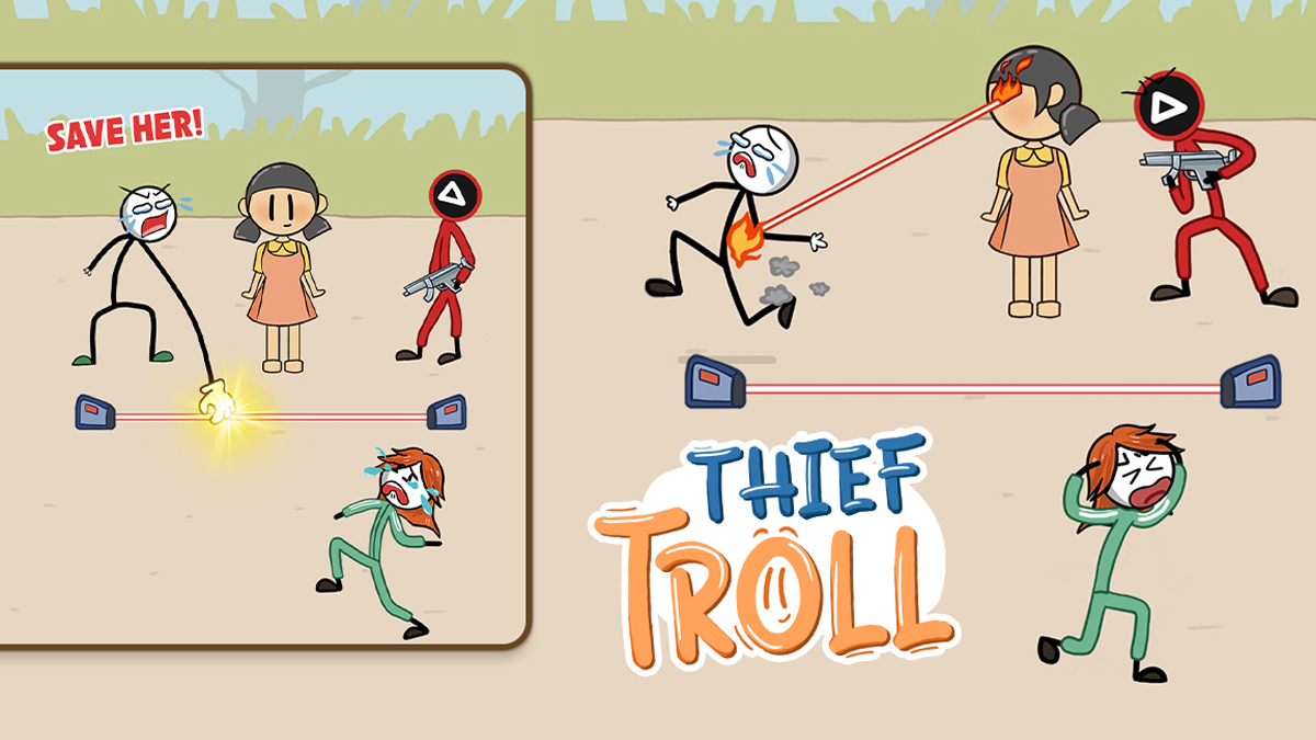 اسکرین شات 8 بازی Thief Troll - Stickman Robber