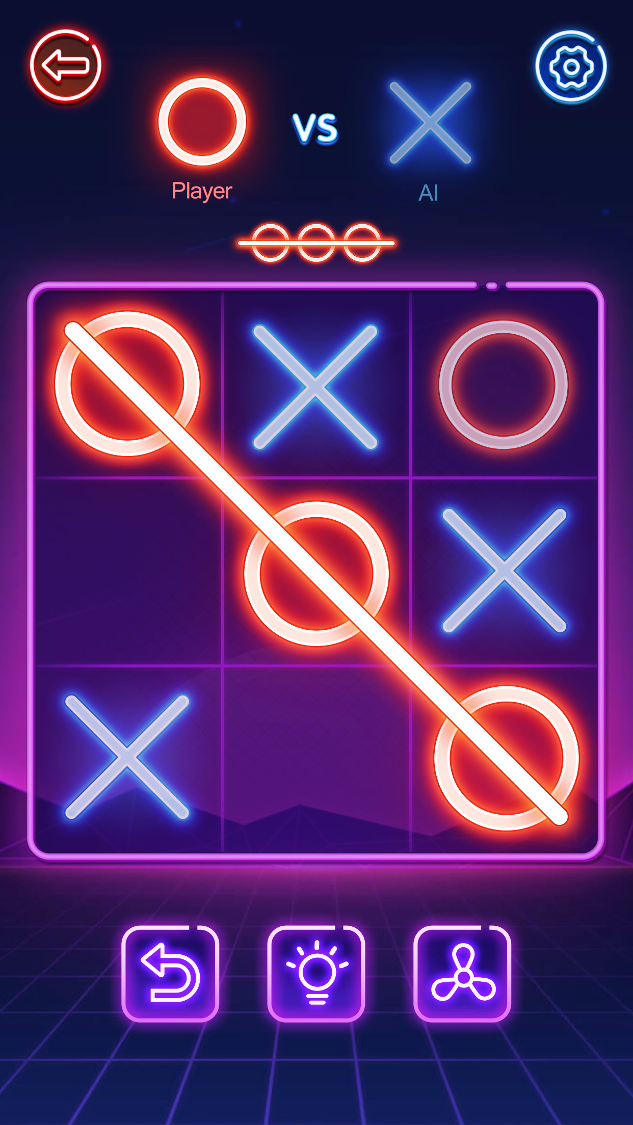 اسکرین شات 1 بازی Tic Tac Toe 2 Player: XOXO