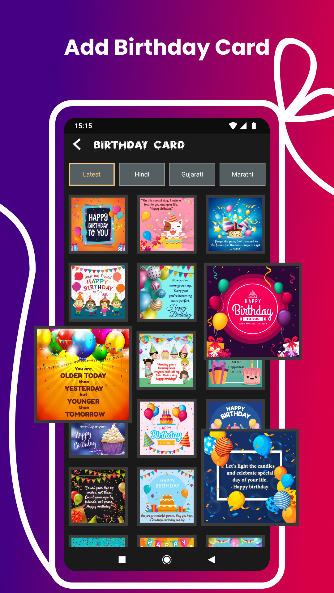 اسکرین شات 7 برنامه Birthday Video Maker 2024