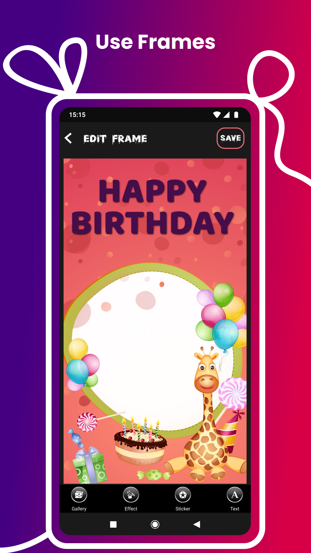 اسکرین شات 6 برنامه Birthday Video Maker 2024