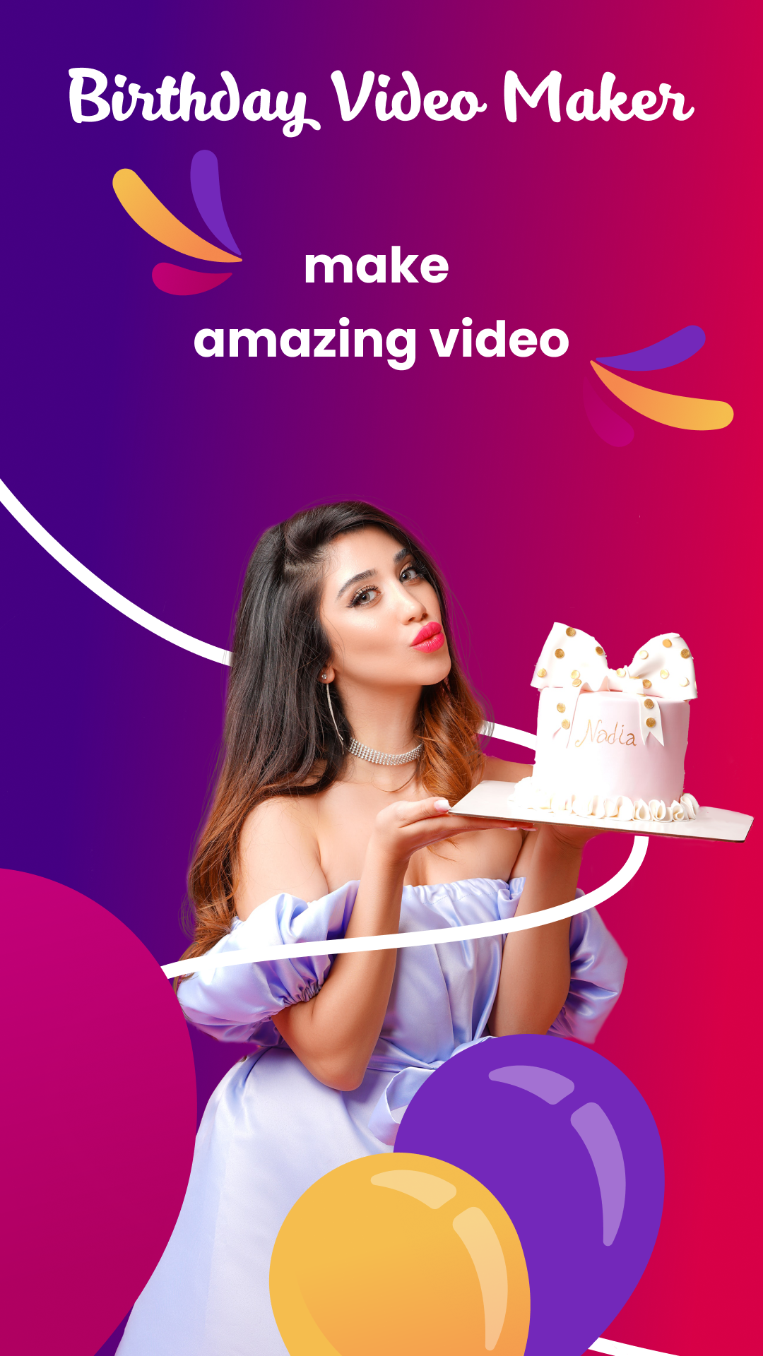 اسکرین شات 5 برنامه Birthday Video Maker 2024