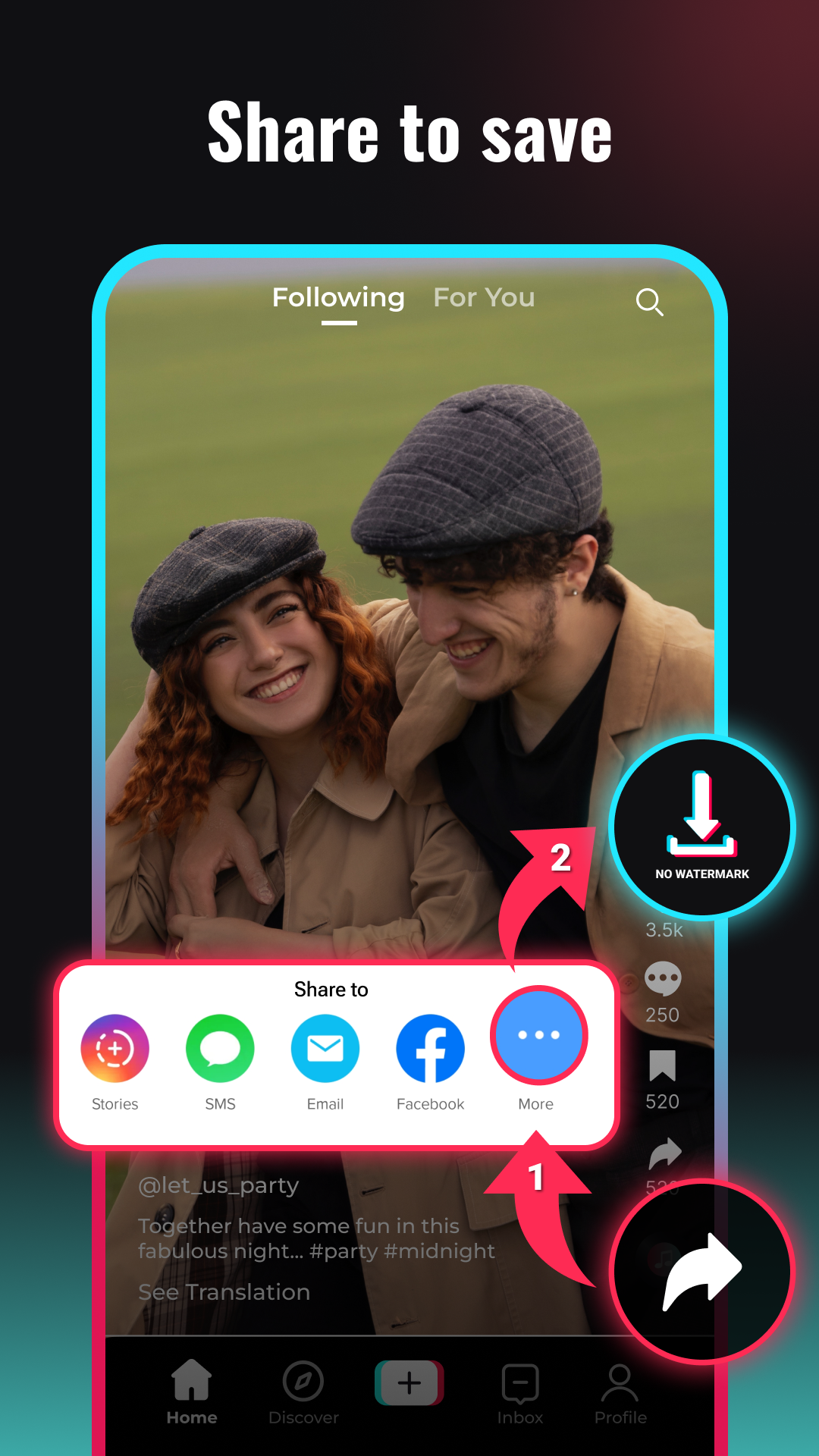 اسکرین شات 2 برنامه SnapTik - TT Video Downloader