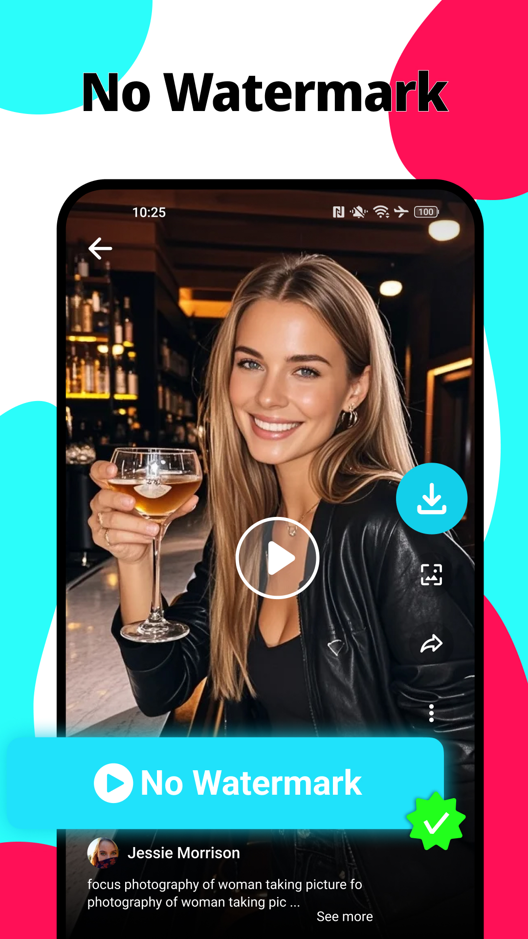 اسکرین شات 4 برنامه Download video no watermark