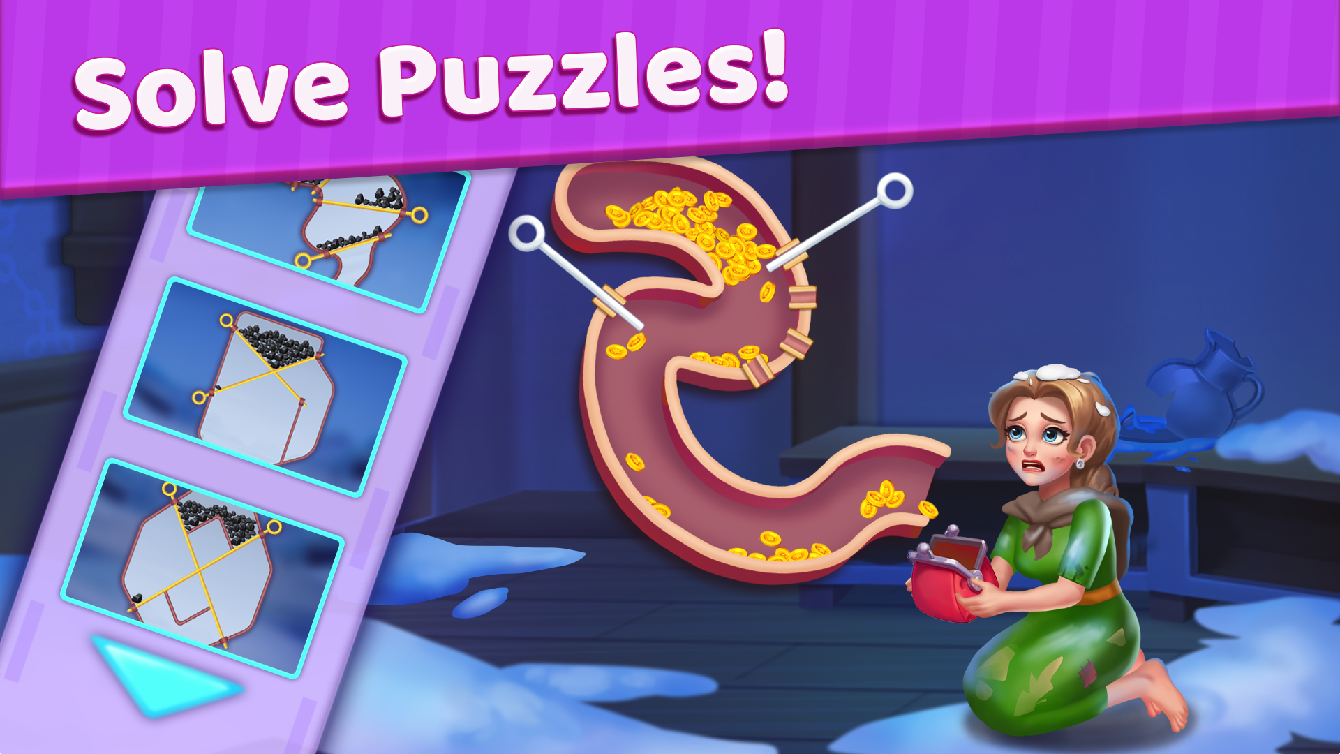 اسکرین شات 2 بازی Tile Match Story: Pin Master