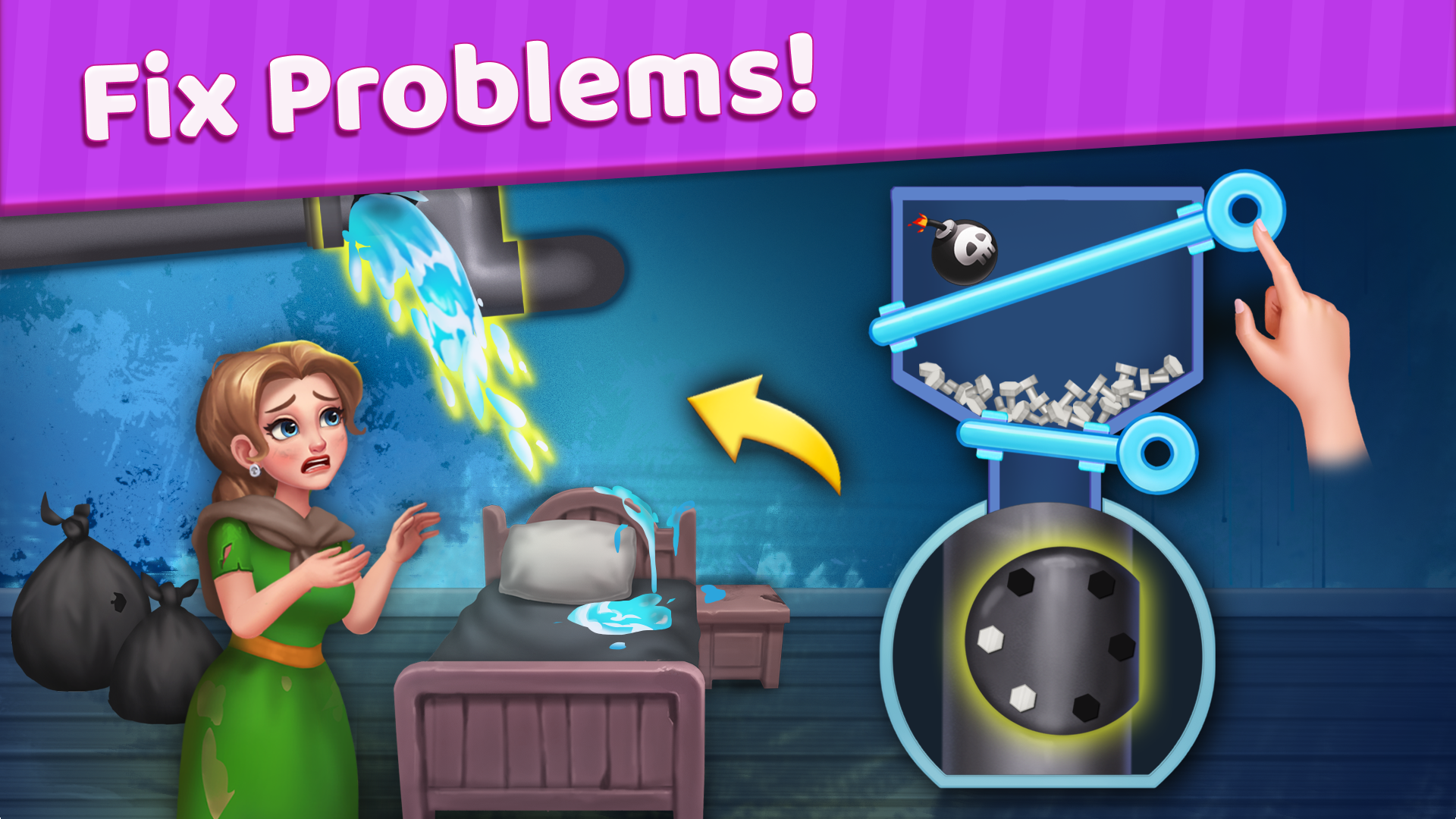 اسکرین شات 4 بازی Tile Match Story: Pin Master