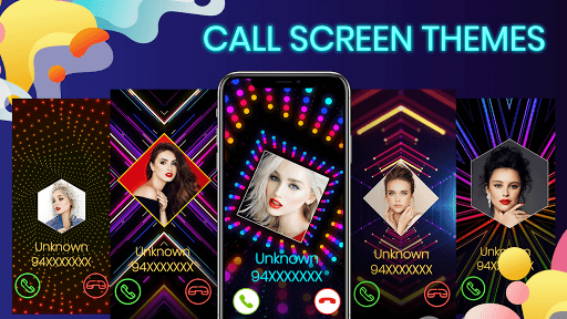 اسکرین شات 1 برنامه Color Caller Screen, Phone Call, Color Themes