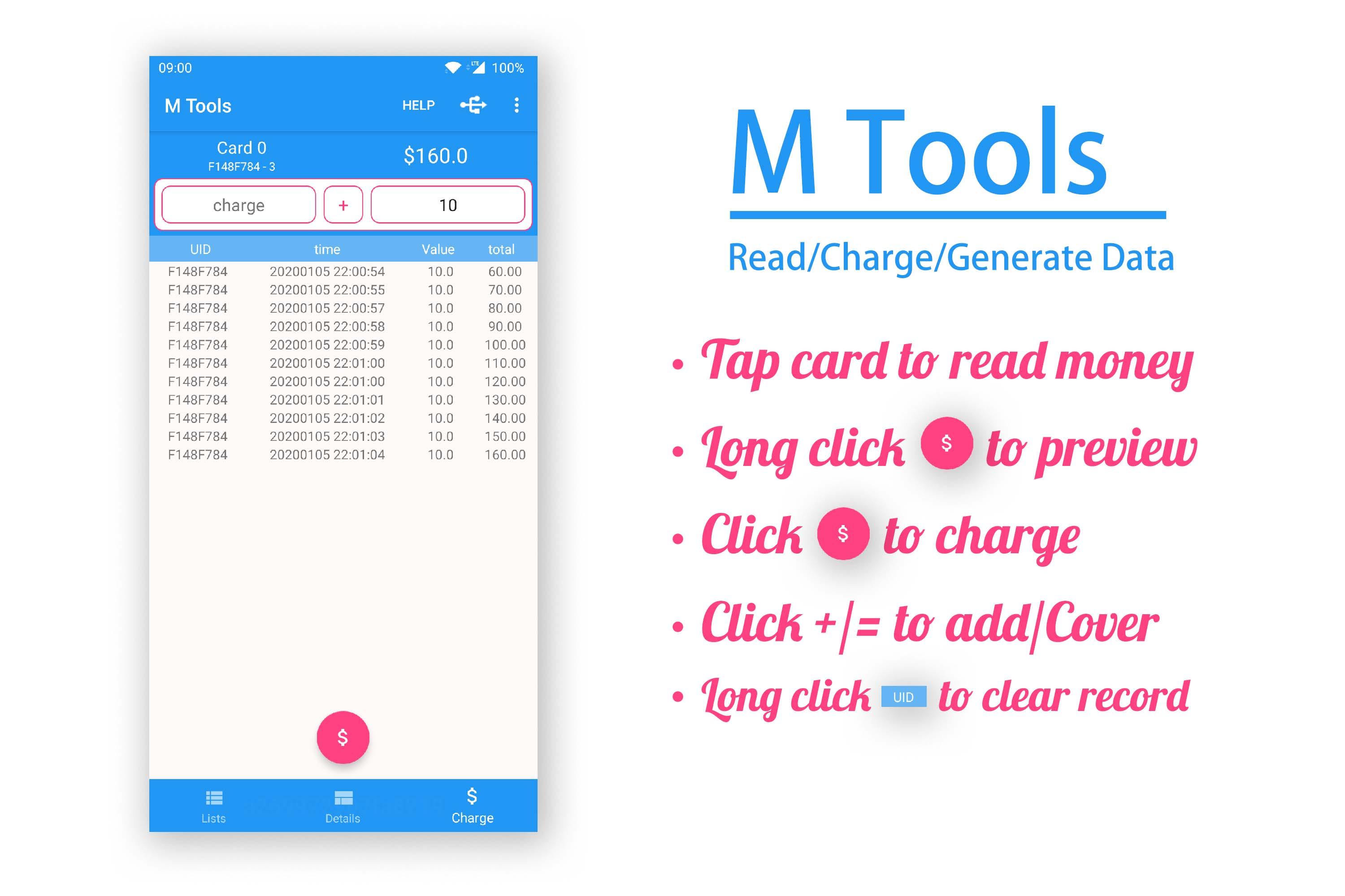 اسکرین شات 8 برنامه MTools - Mifare ACR122 PN532