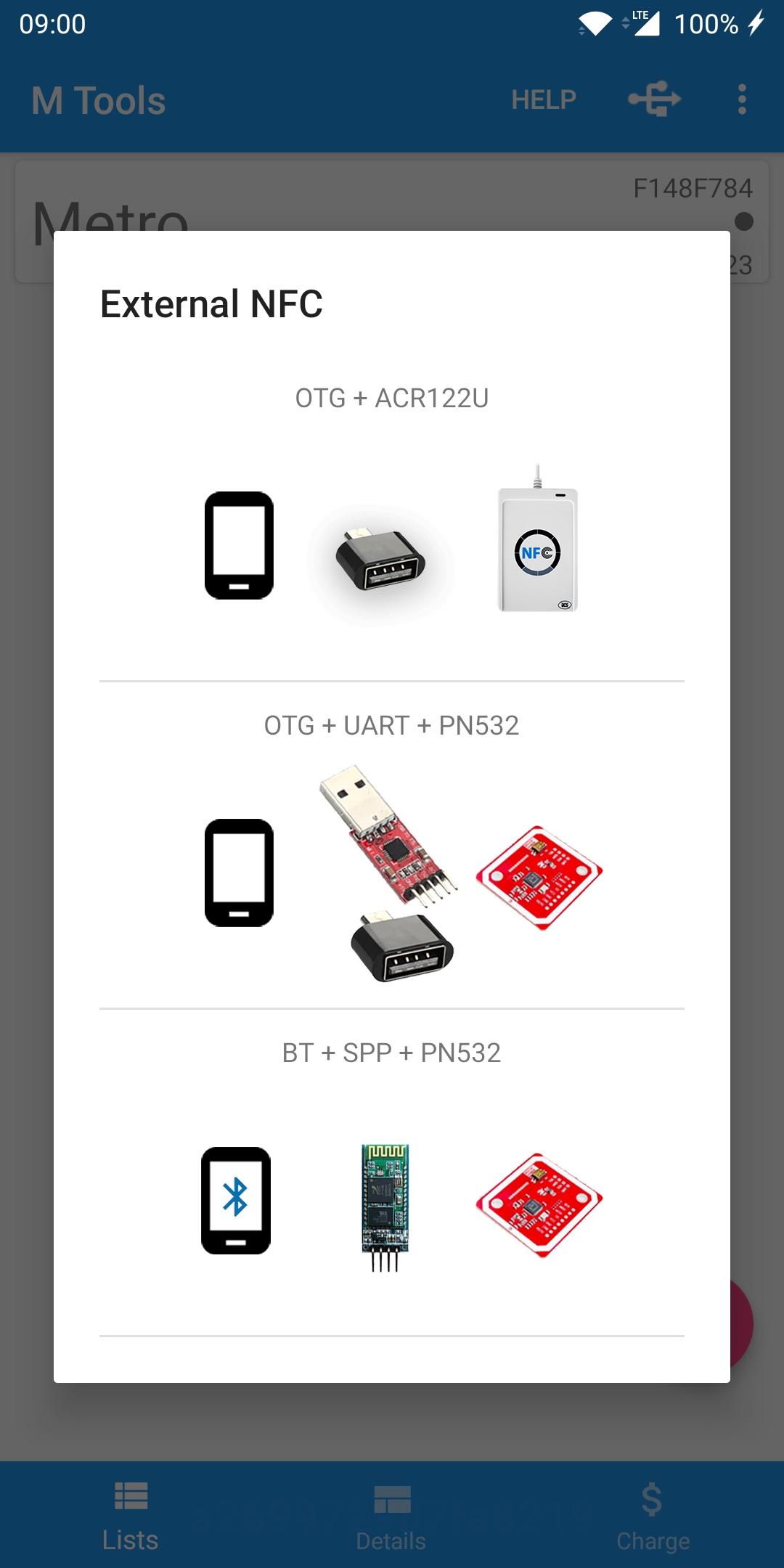 اسکرین شات 4 برنامه MTools - Mifare ACR122 PN532