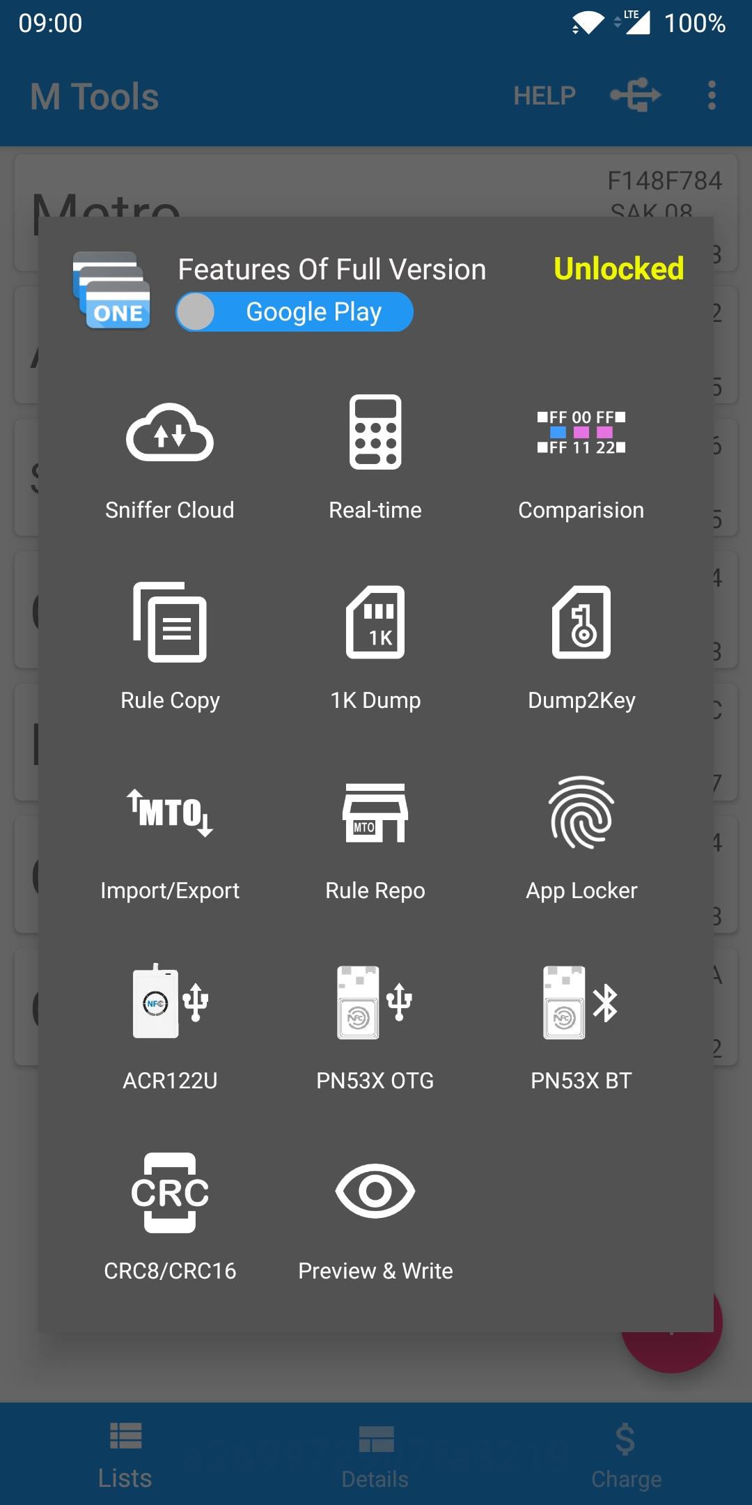 اسکرین شات 3 برنامه MTools - Mifare ACR122 PN532