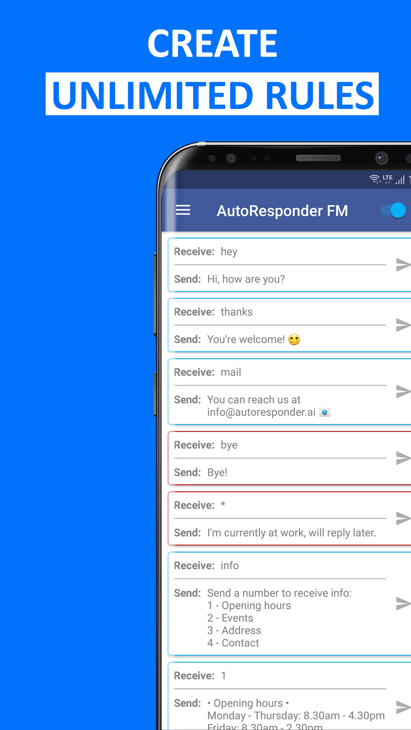اسکرین شات 3 برنامه AutoResponder for Messenger