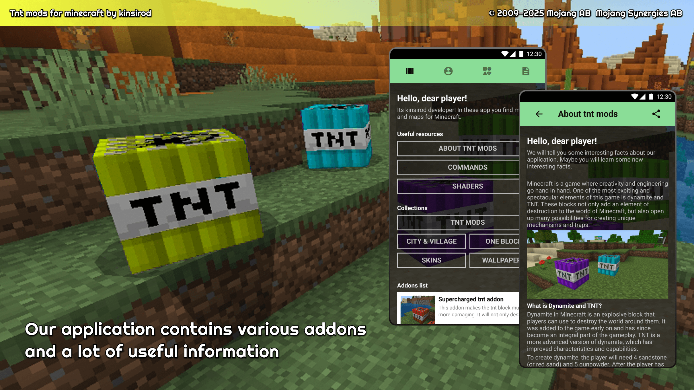 اسکرین شات 1 برنامه tnt mod for minecraft pe