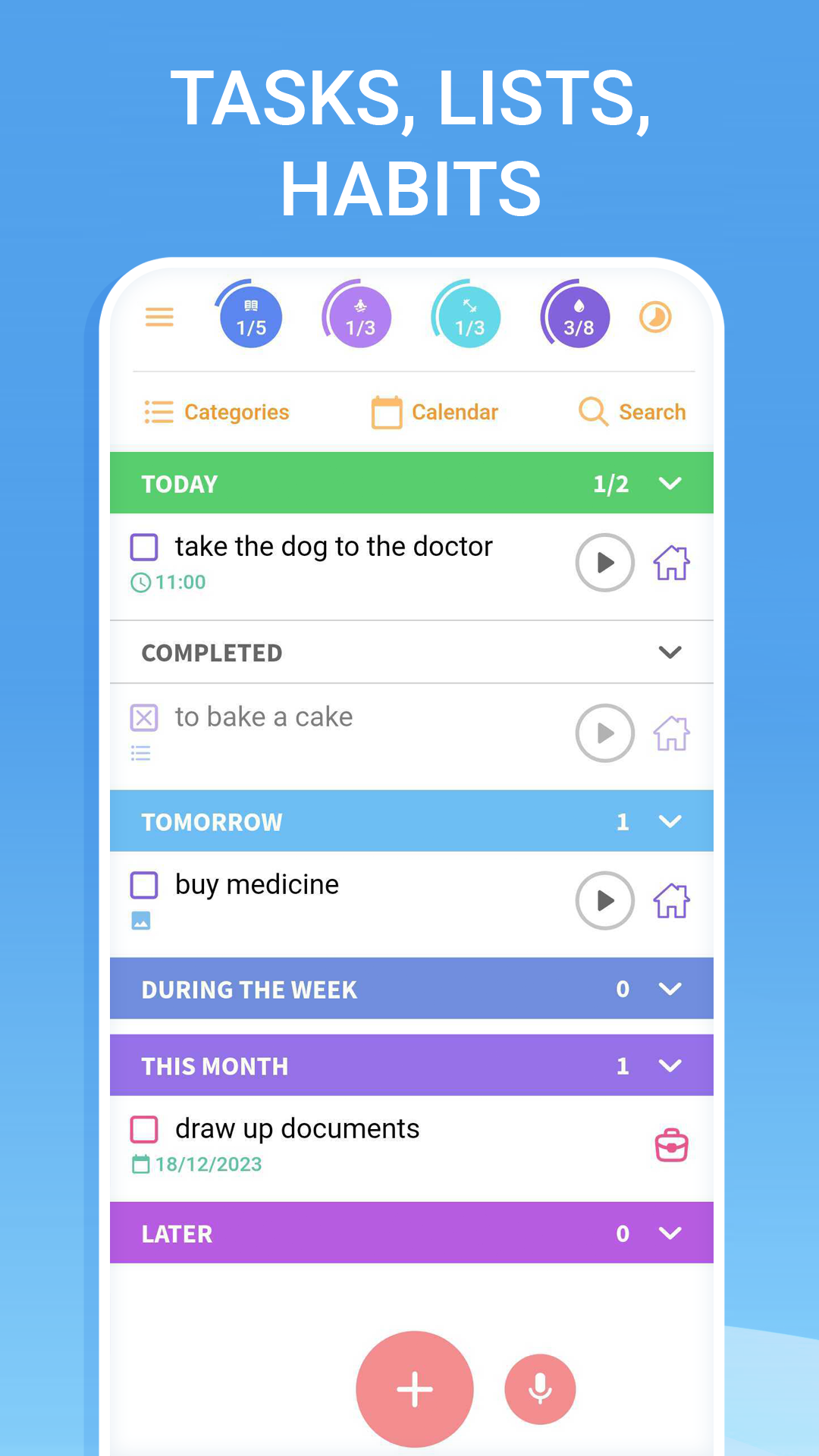 اسکرین شات 1 برنامه To-do list - tasks planner