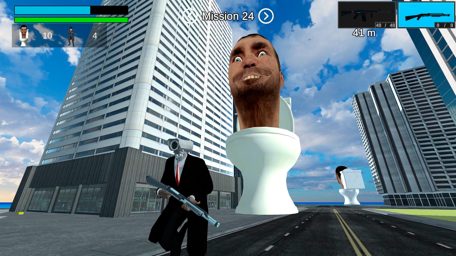 اسکرین شات 1 بازی Toilet game online tvman