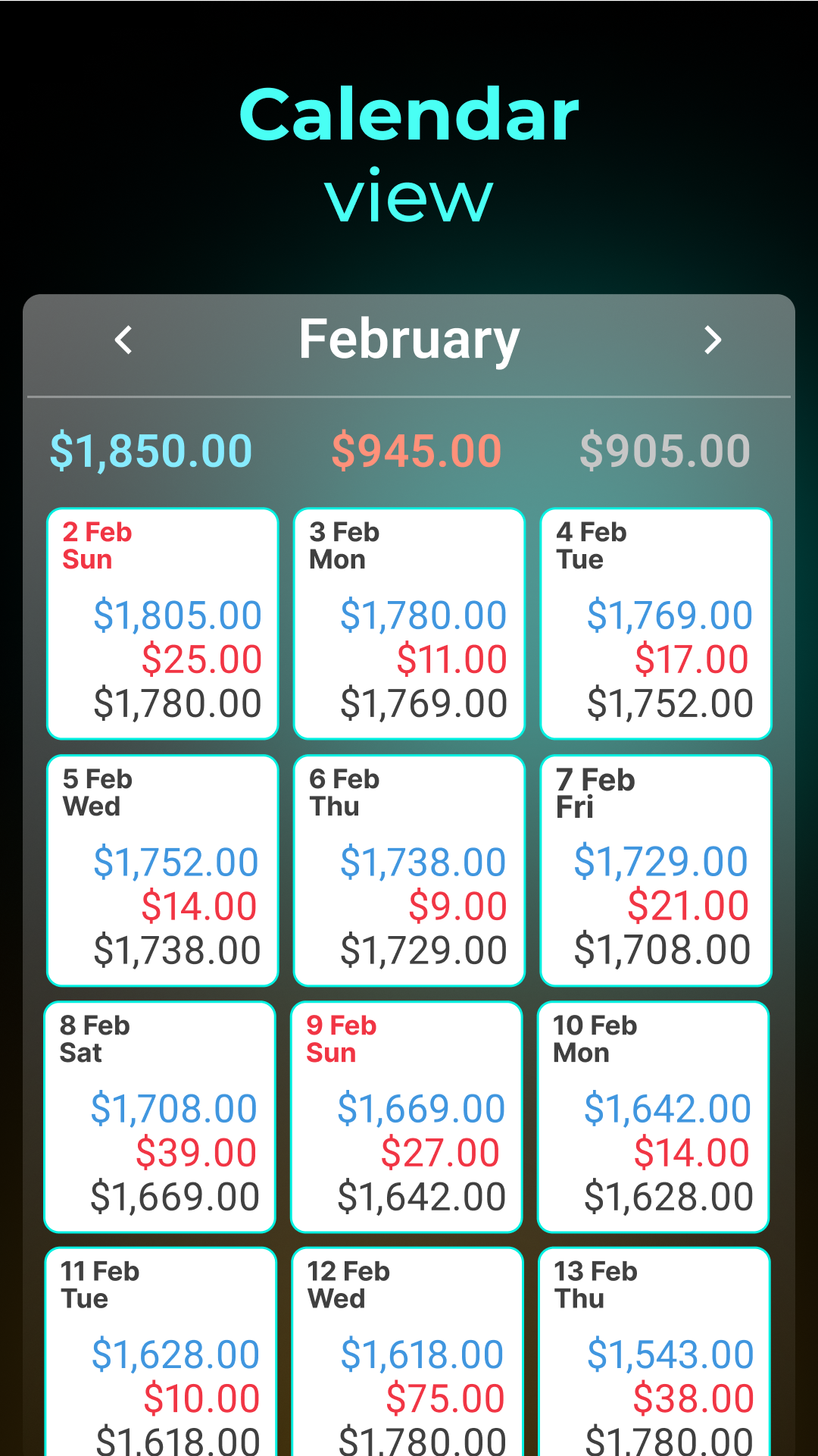 اسکرین شات 4 برنامه Money Manager: Expense Tracker