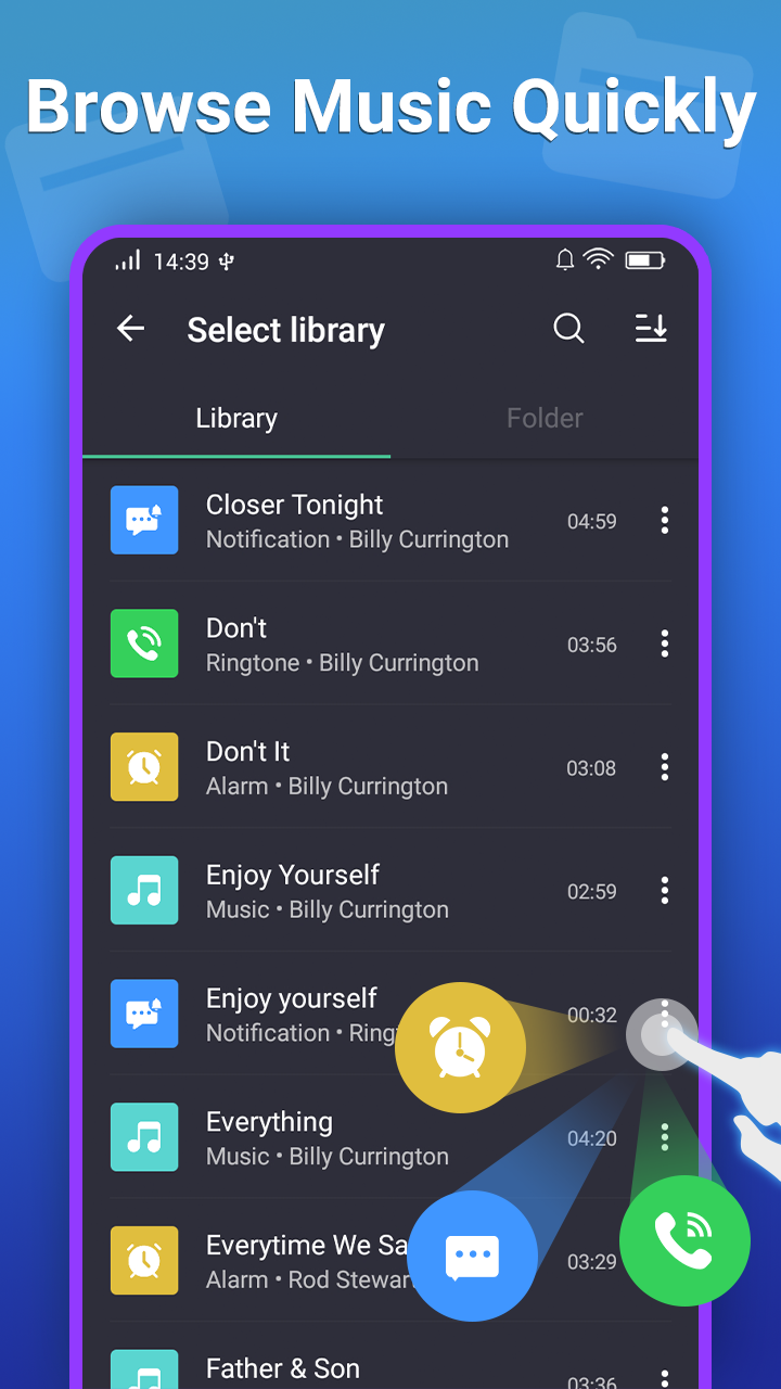 اسکرین شات 5 برنامه Ringtone Maker & MP3 Cutter