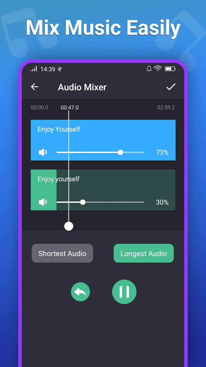اسکرین شات 4 برنامه Ringtone Maker & MP3 Cutter