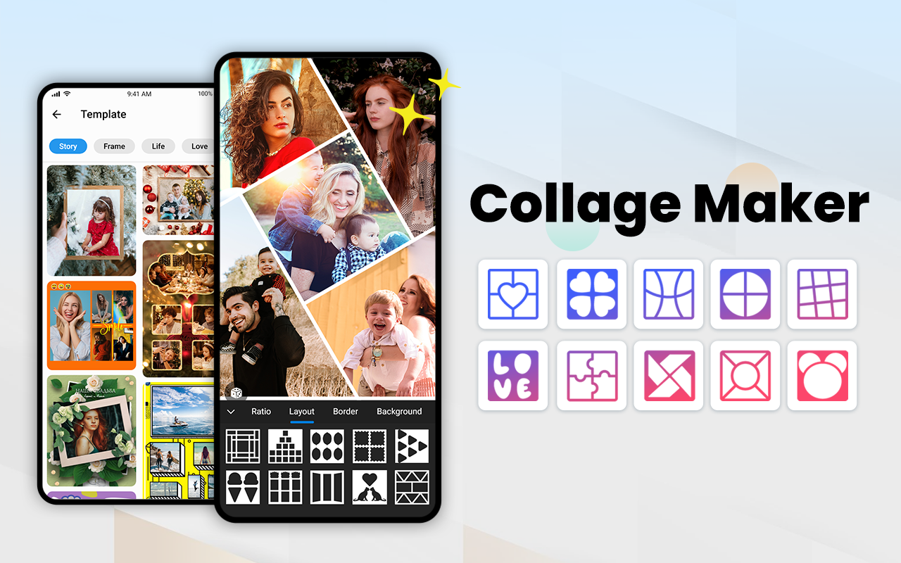 اسکرین شات 1 برنامه Photo Collage Maker - Pic Grid