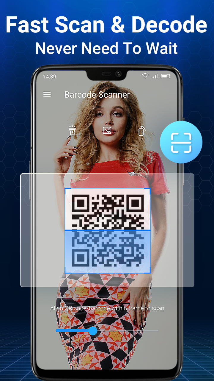 اسکرین شات 1 برنامه اسکنر بارکد کد QR& اسکنر بارکد
