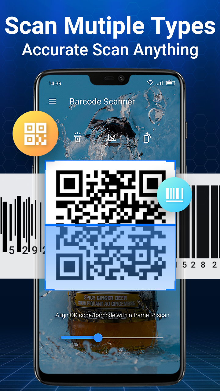 اسکرین شات 3 برنامه اسکنر بارکد کد QR& اسکنر بارکد