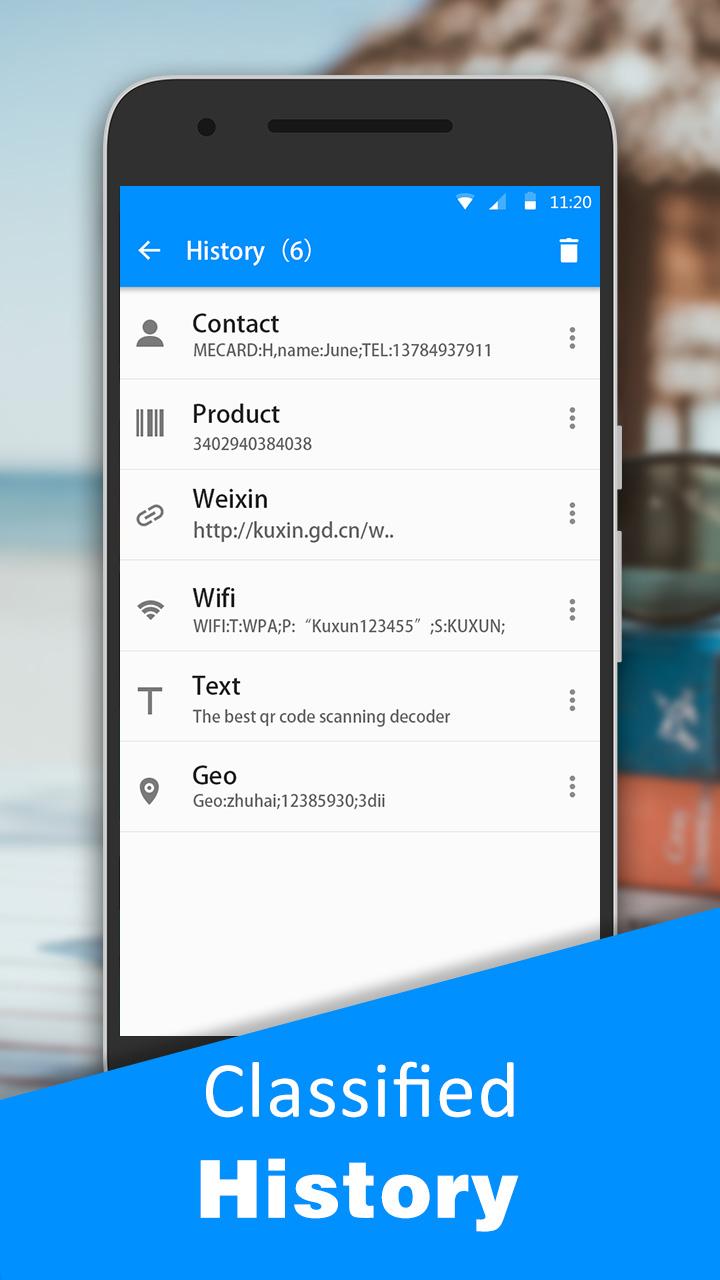 اسکرین شات 4 برنامه QR code & Barcode Scanner
