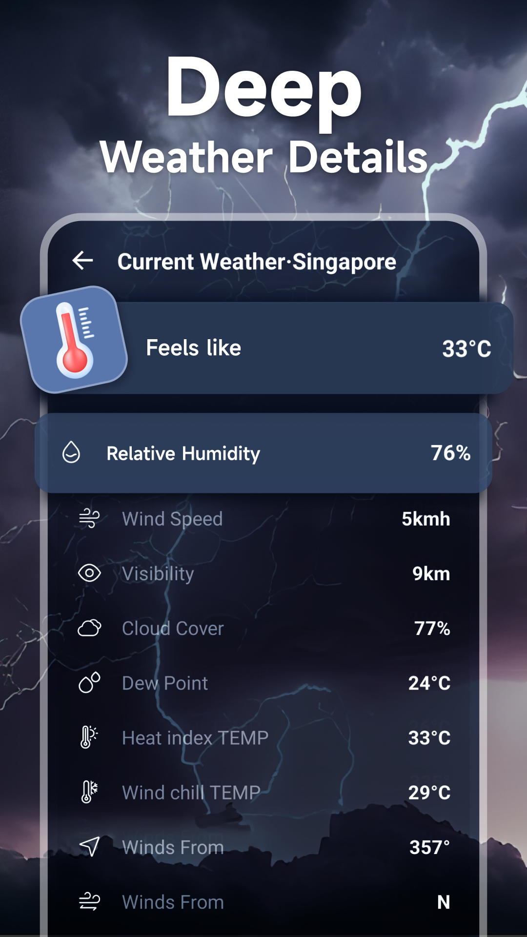 اسکرین شات 4 برنامه Local Weather Forecast