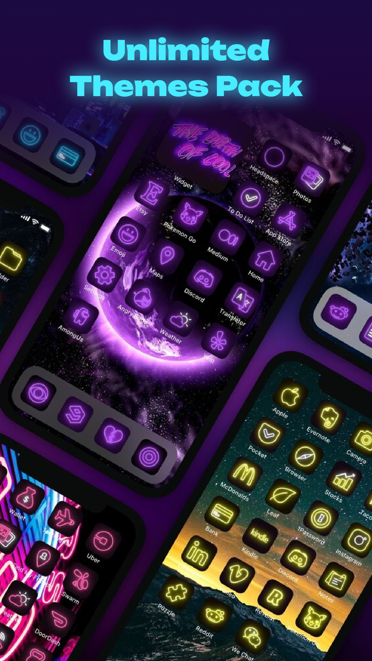 اسکرین شات 2 برنامه Themes: Icon Changer & Widgets