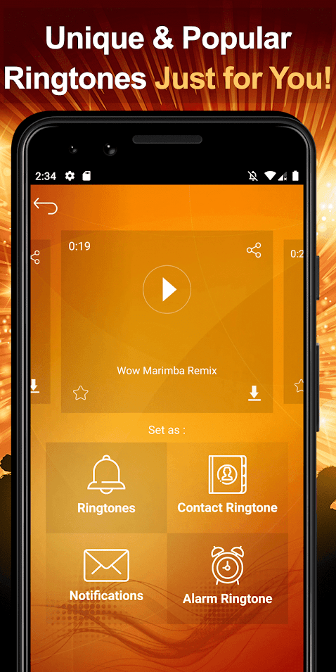 اسکرین شات 1 برنامه Popular Ringtones for Android