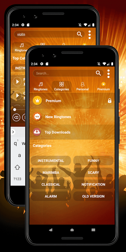 اسکرین شات 6 برنامه Popular Ringtones for Android