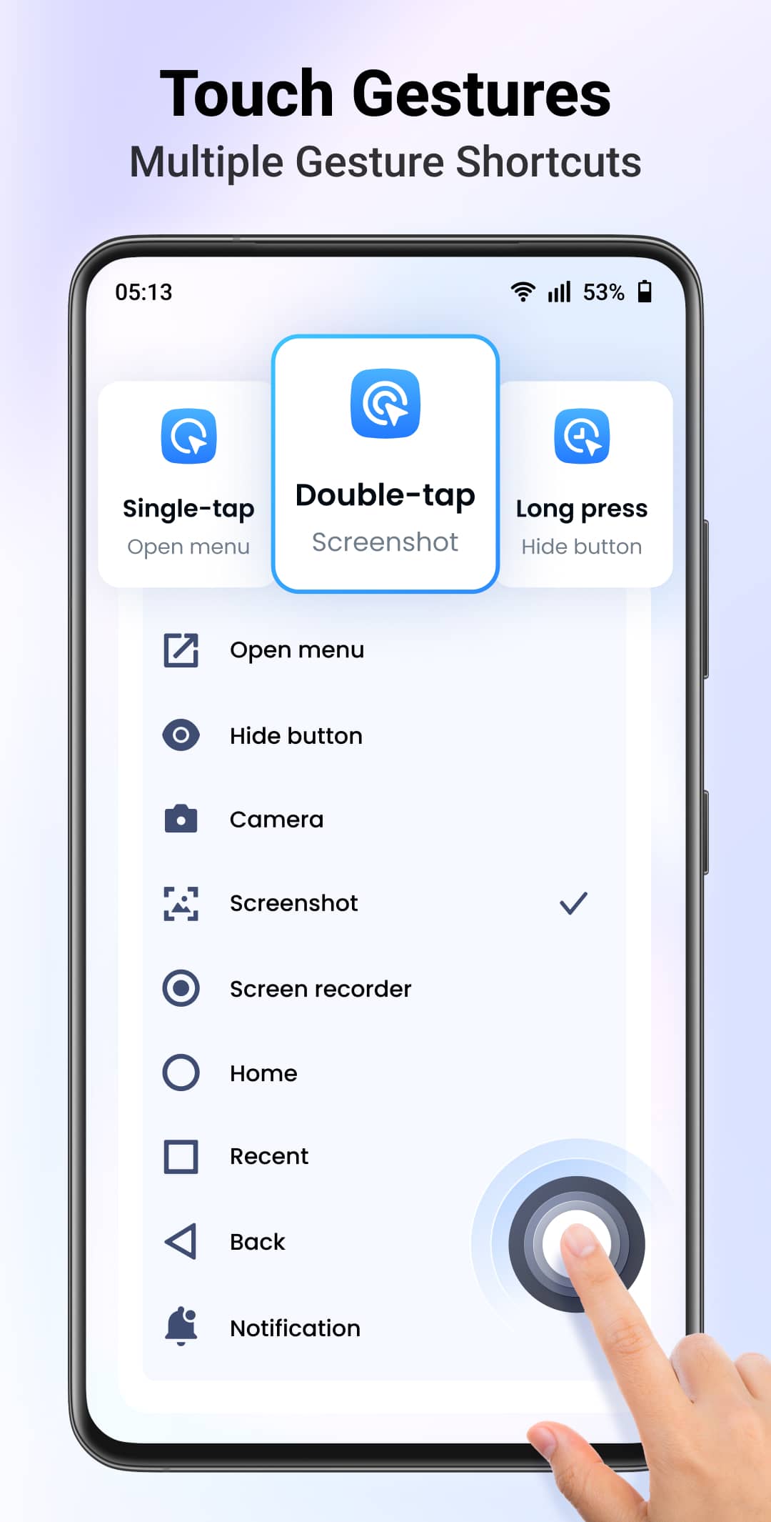 اسکرین شات 7 برنامه Assistive Touch for Android